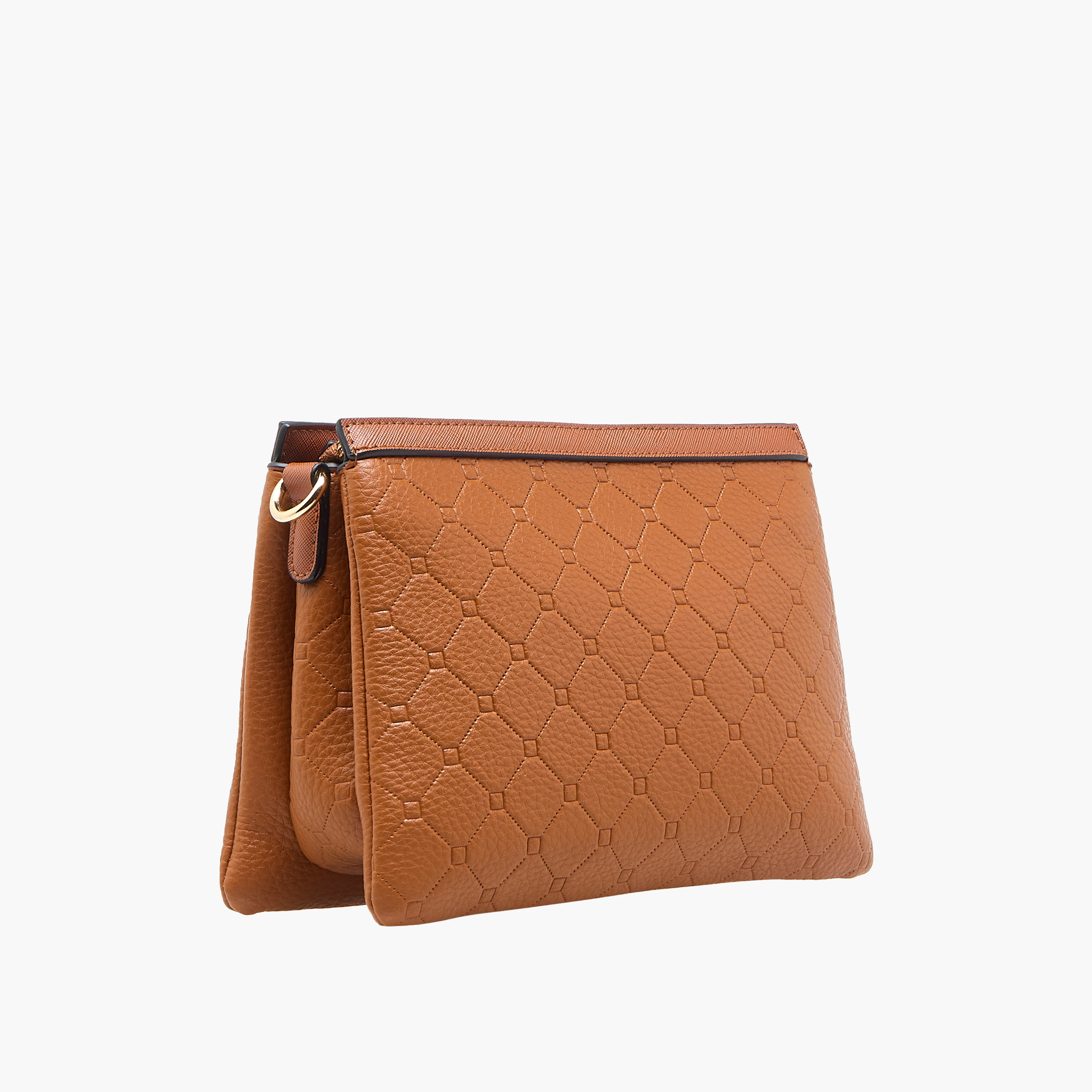 شنطة كروس بودي منقوشة بسحاب إغلاق مع شنطة قابلة للفصل من ساشا-women-bagsandwallets-handbags-image-4