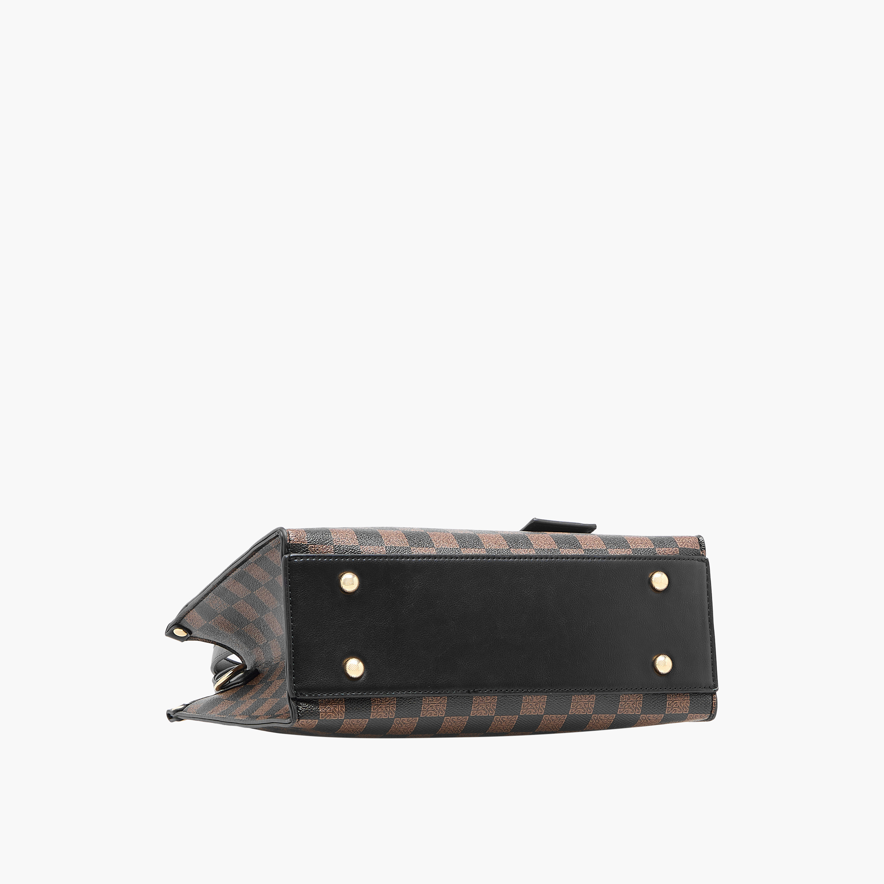 شنطة توت كاروهات بمقبض مزدوج وسحاب إغلاق من ساشا-women-bagsandwallets-handbags-image-6