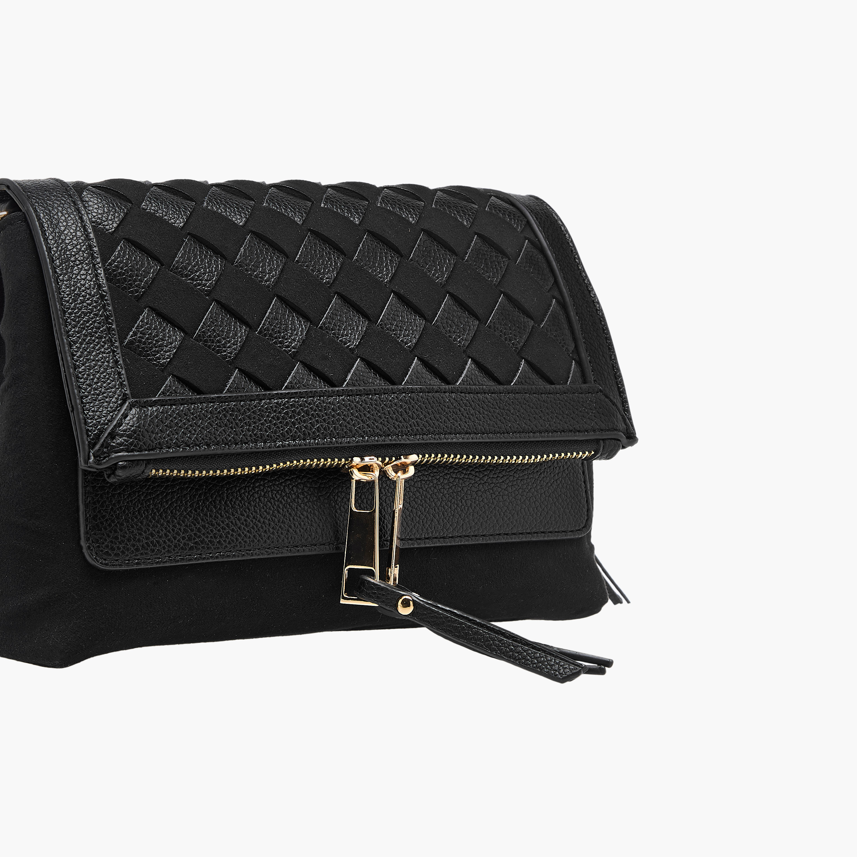 شنطة كروس بودي بارزة الملمس وزر إغلاق من ساشا-women-bagsandwallets-handbags-image-5