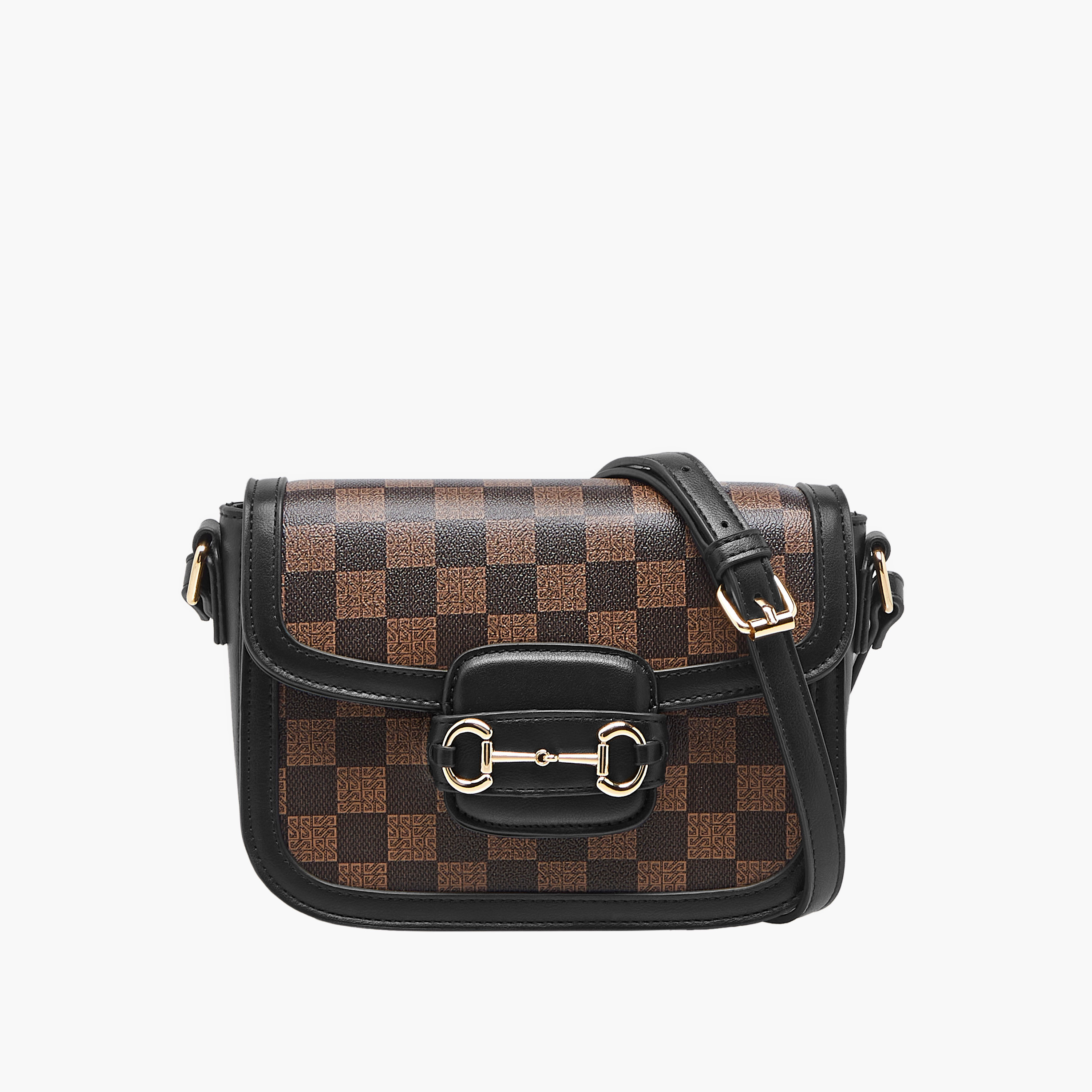 شنطة كروس بودي بطبعات بحزام قابل للتعديل من ساشا-women-bagsandwallets-handbags-image-1