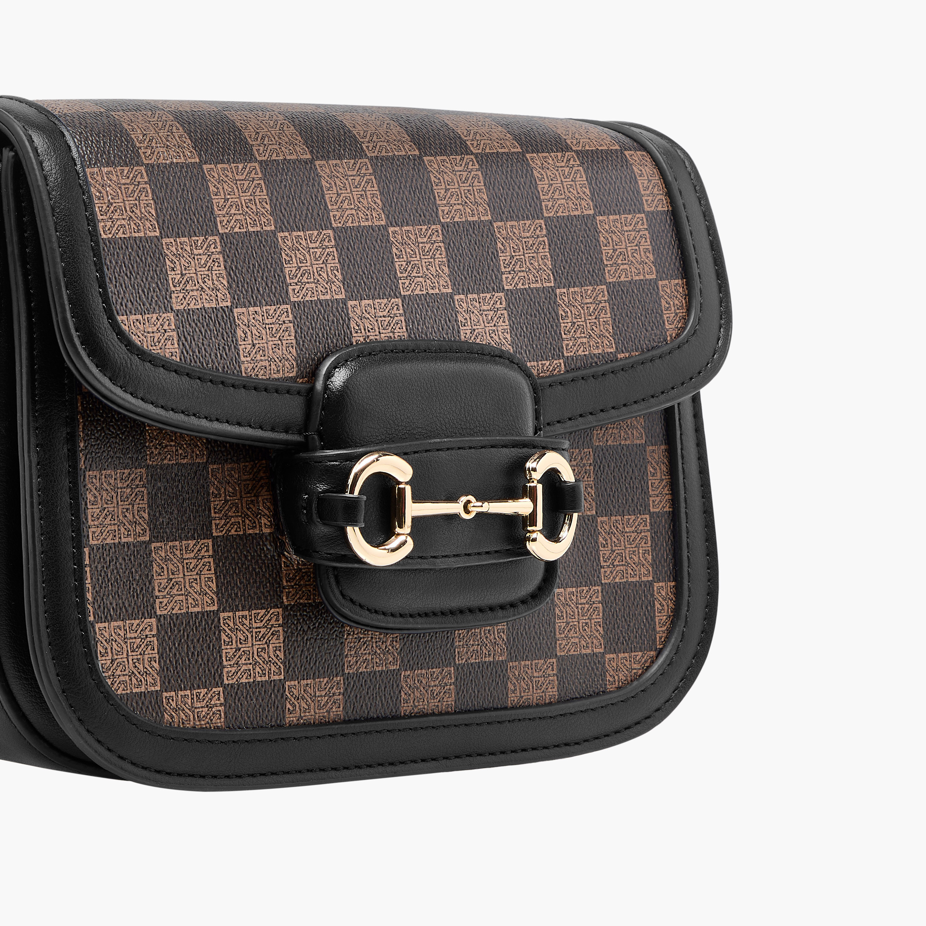 شنطة كروس بودي بطبعات بحزام قابل للتعديل من ساشا-women-bagsandwallets-handbags-image-5