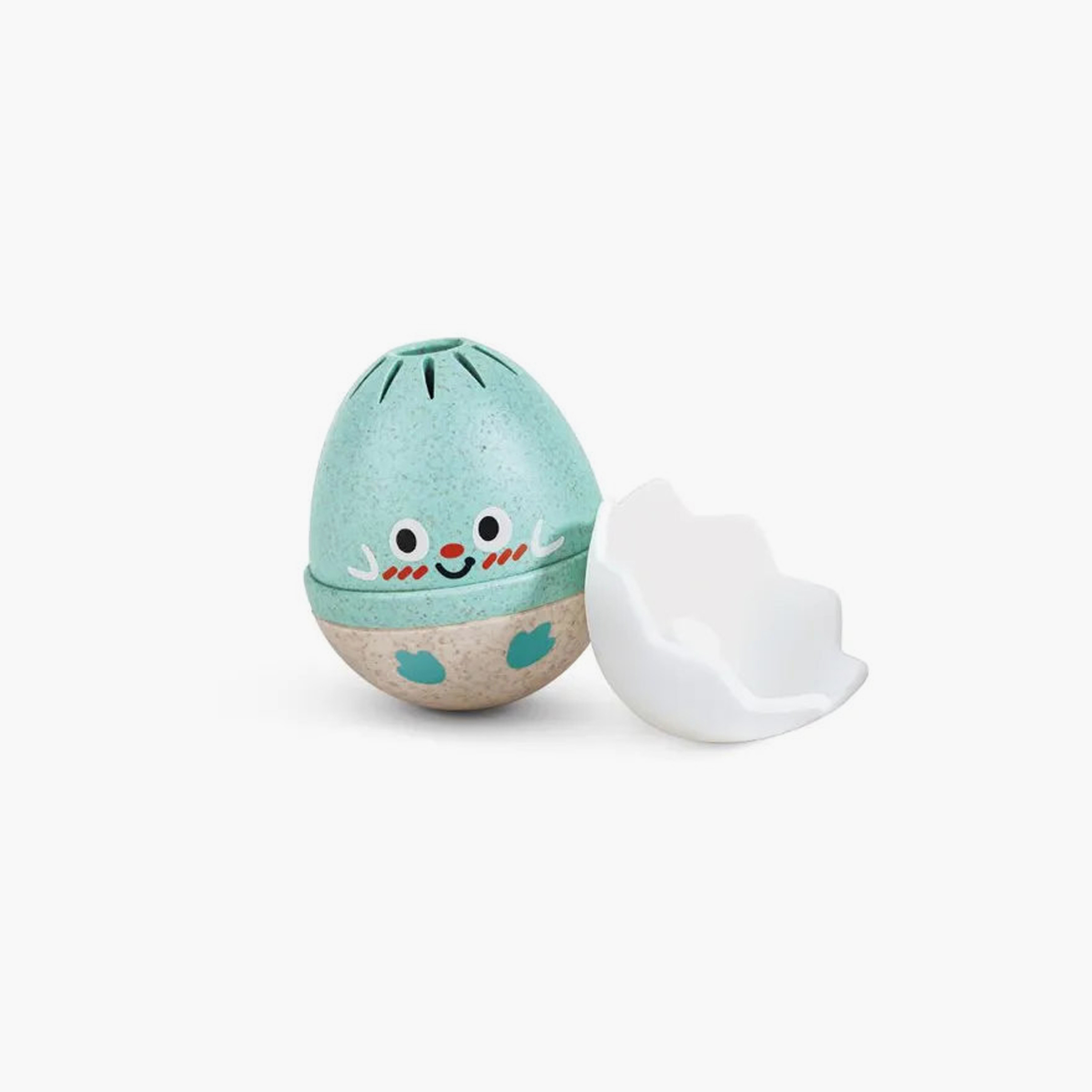 Hape 3-Piece Happy Hatchlings Wobble Rattles - White-toys-babyandtoddlertoys-rattlesandteethers-image-2