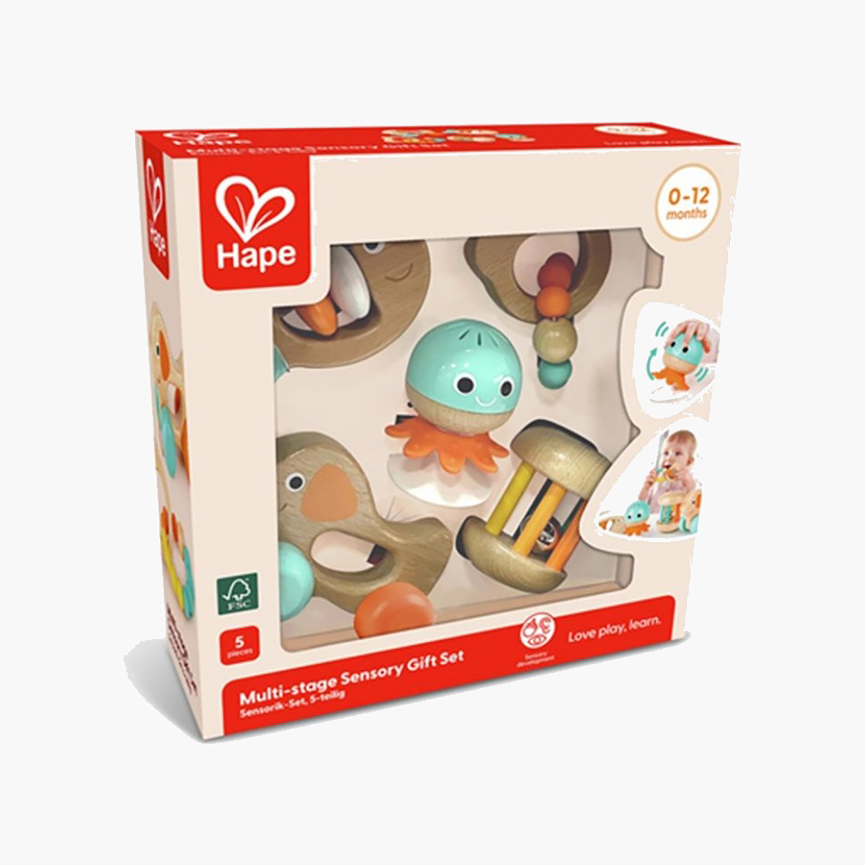 Hape 5-Piece Multi Stage Sensory Gift Set-toys-babyandtoddlertoys-rattlesandteethers-image-3