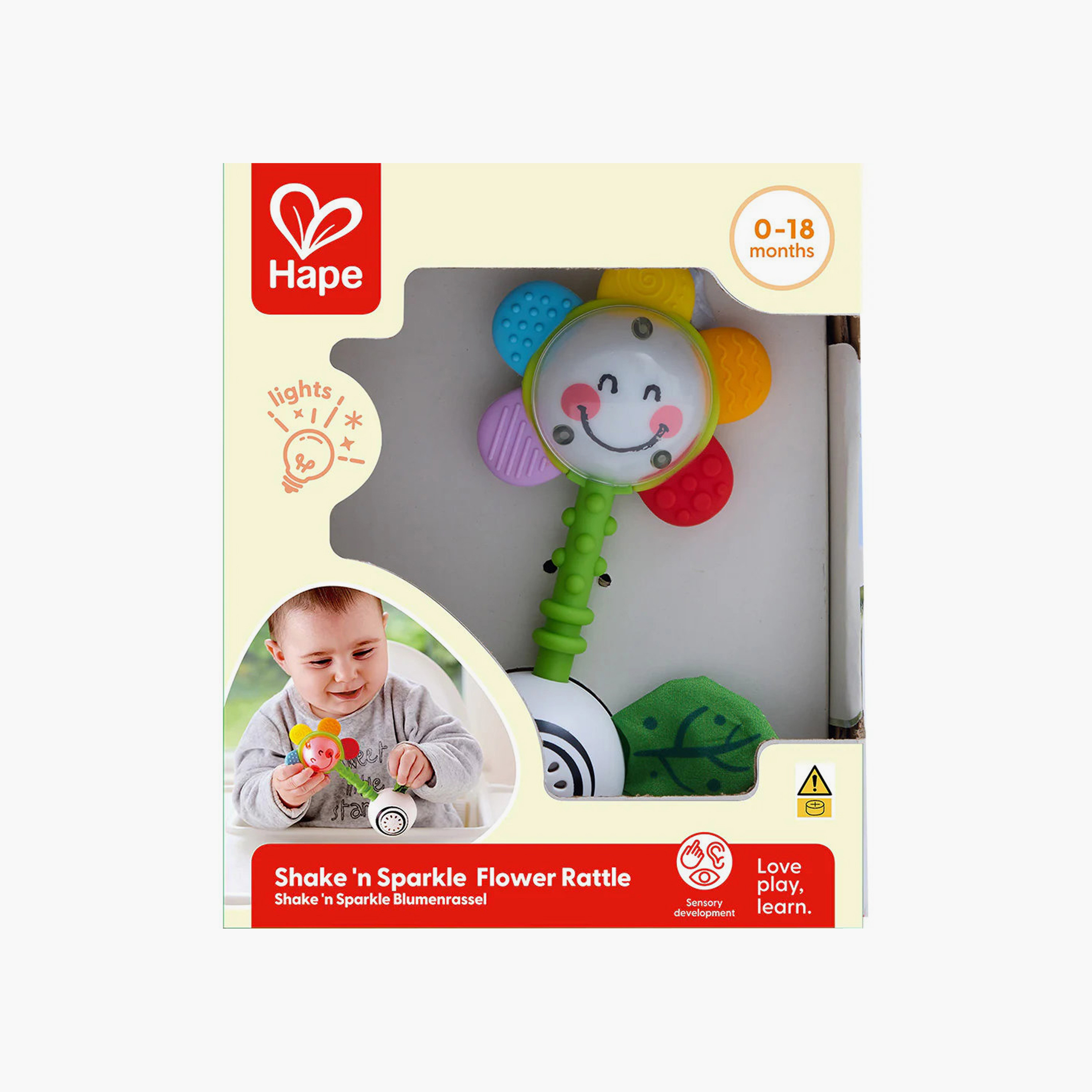 Hape Shake 'n Sparkle Flower Rattle-toys-babyandtoddlertoys-rattlesandteethers-image-2