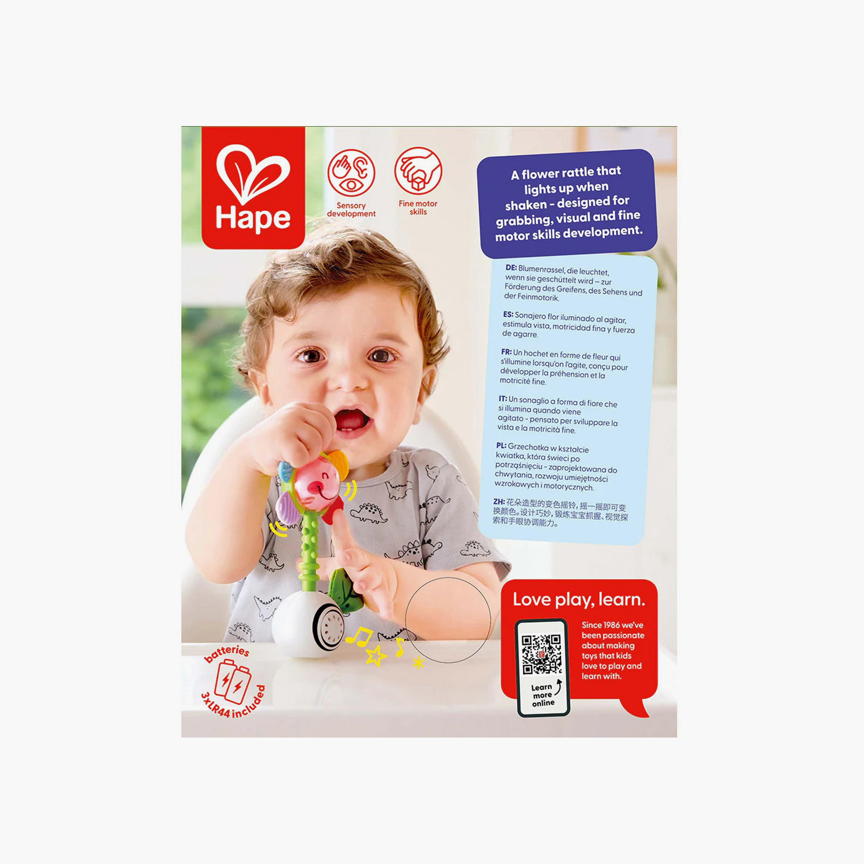 Hape Shake 'n Sparkle Flower Rattle-toys-babyandtoddlertoys-rattlesandteethers-image-3