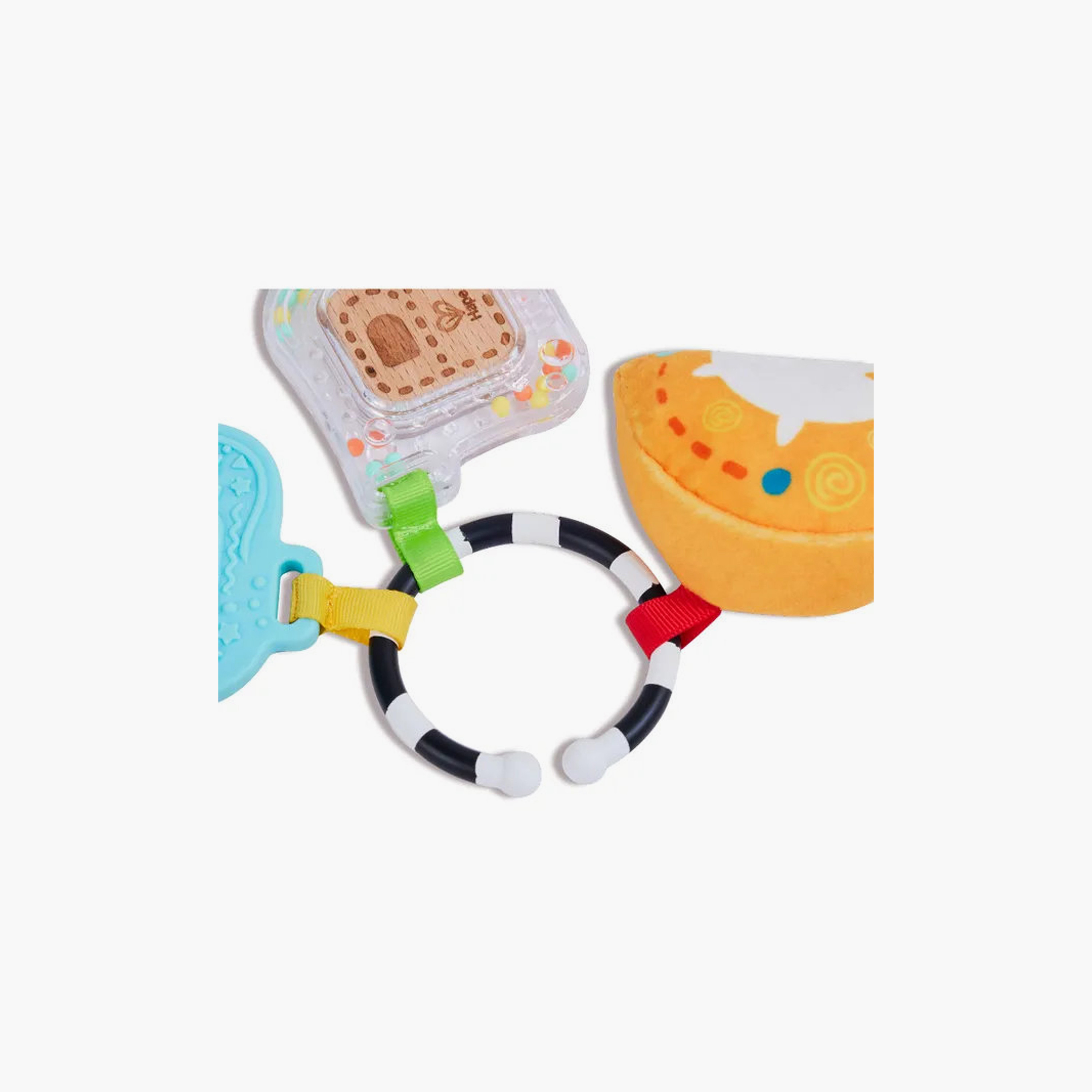 مجموعة ألعاب هابي 3 في 1 الحسية الأبجدية - عضاضة، خشخيشة، ولعبة قطيفة-toys-babyandtoddlertoys-rattlesandteethers-image-4