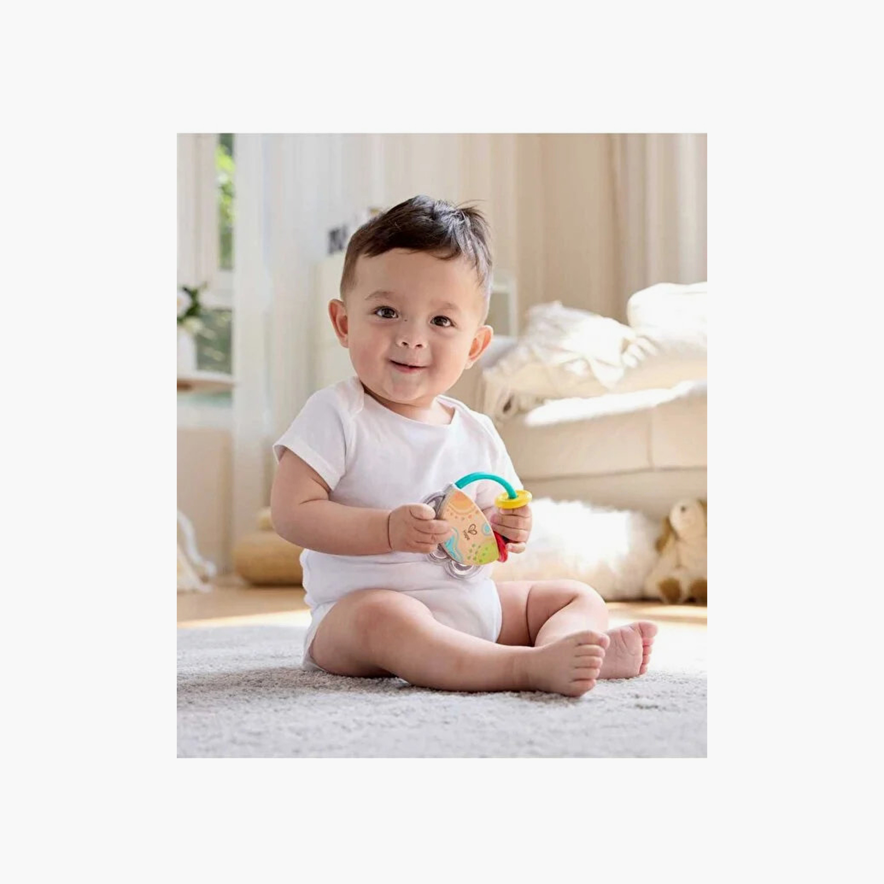 لعبة هابي تايني تامبورين الخشبية التفاعلية-toys-babyandtoddlertoys-rattlesandteethers-image-3
