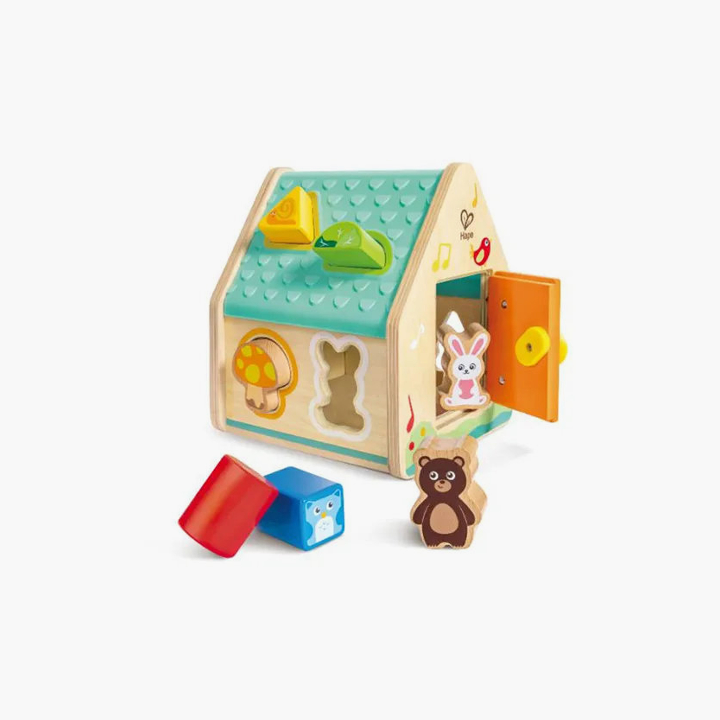 Hape 9-Piece Wooden Critter House Shape Sorter Playset-toys-babyandtoddlertoys-shapesorters-image-2