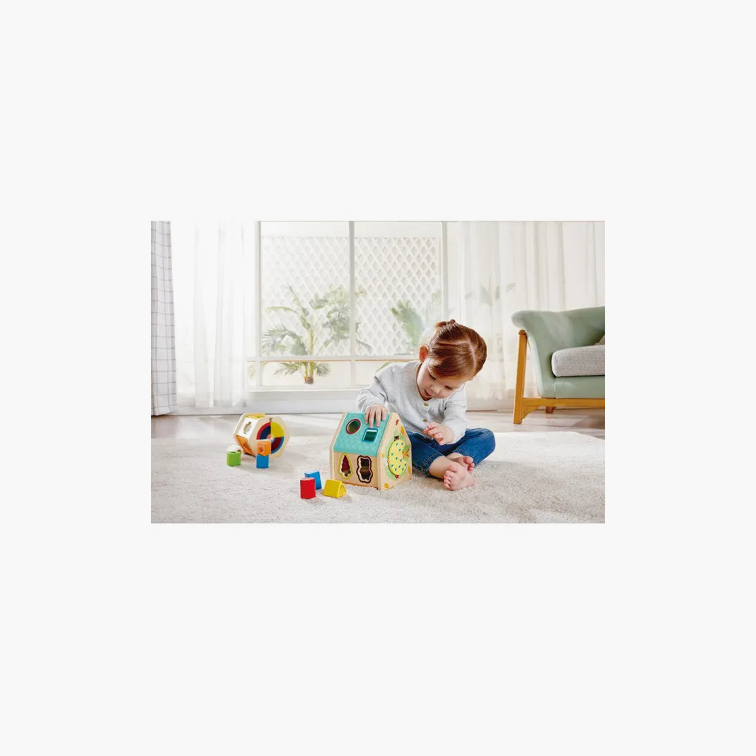 Hape 9-Piece Wooden Critter House Shape Sorter Playset-toys-babyandtoddlertoys-shapesorters-image-5