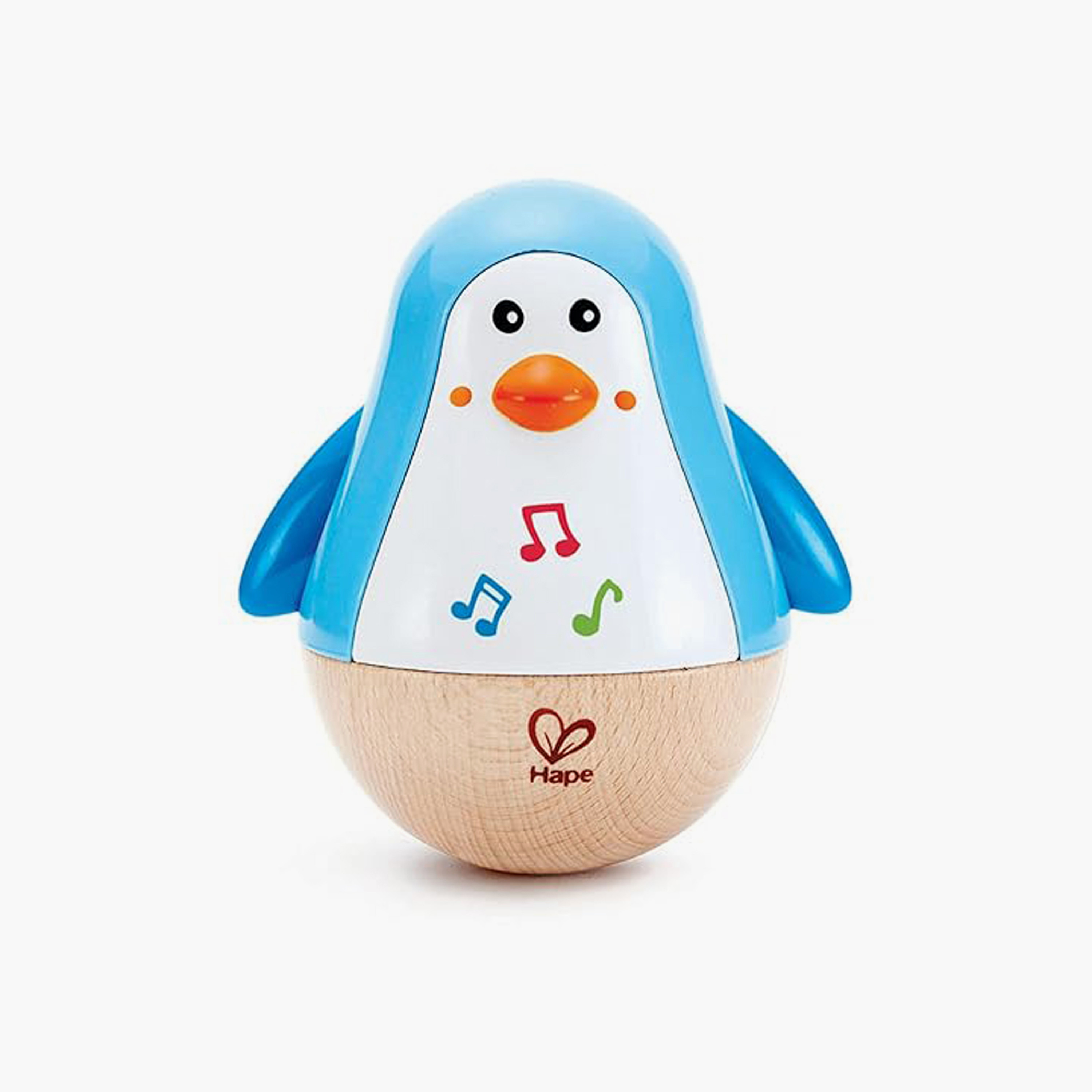 Hape Musical Wobbling Penguin Toy - Polar/Arctic Theme-toys-babyandtoddlertoys-learningtoys-image-1