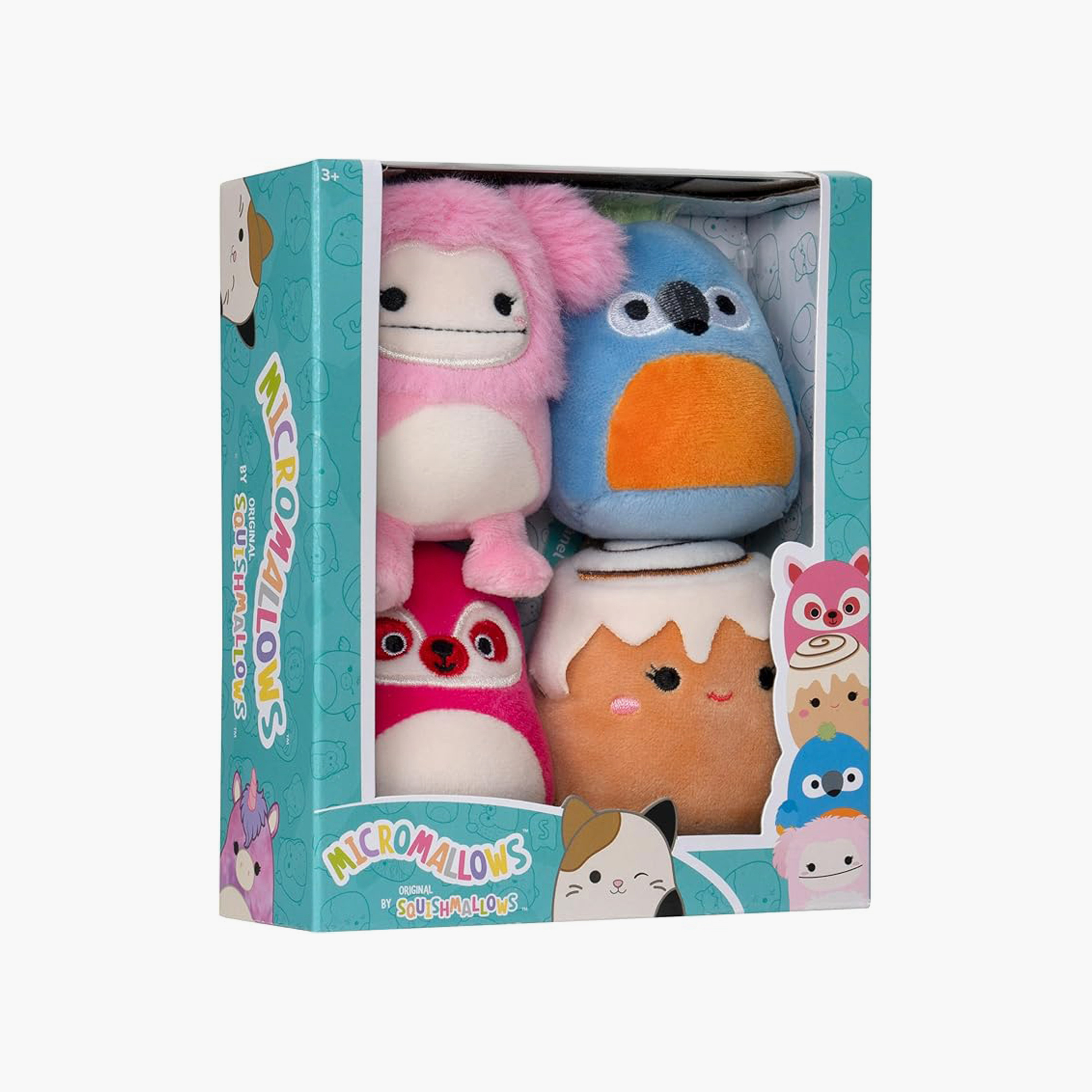 Squishmallows 4 Piece Animal Plush Micromallows - 6.5 cm-toys-plushsofttoys-animals-image-2