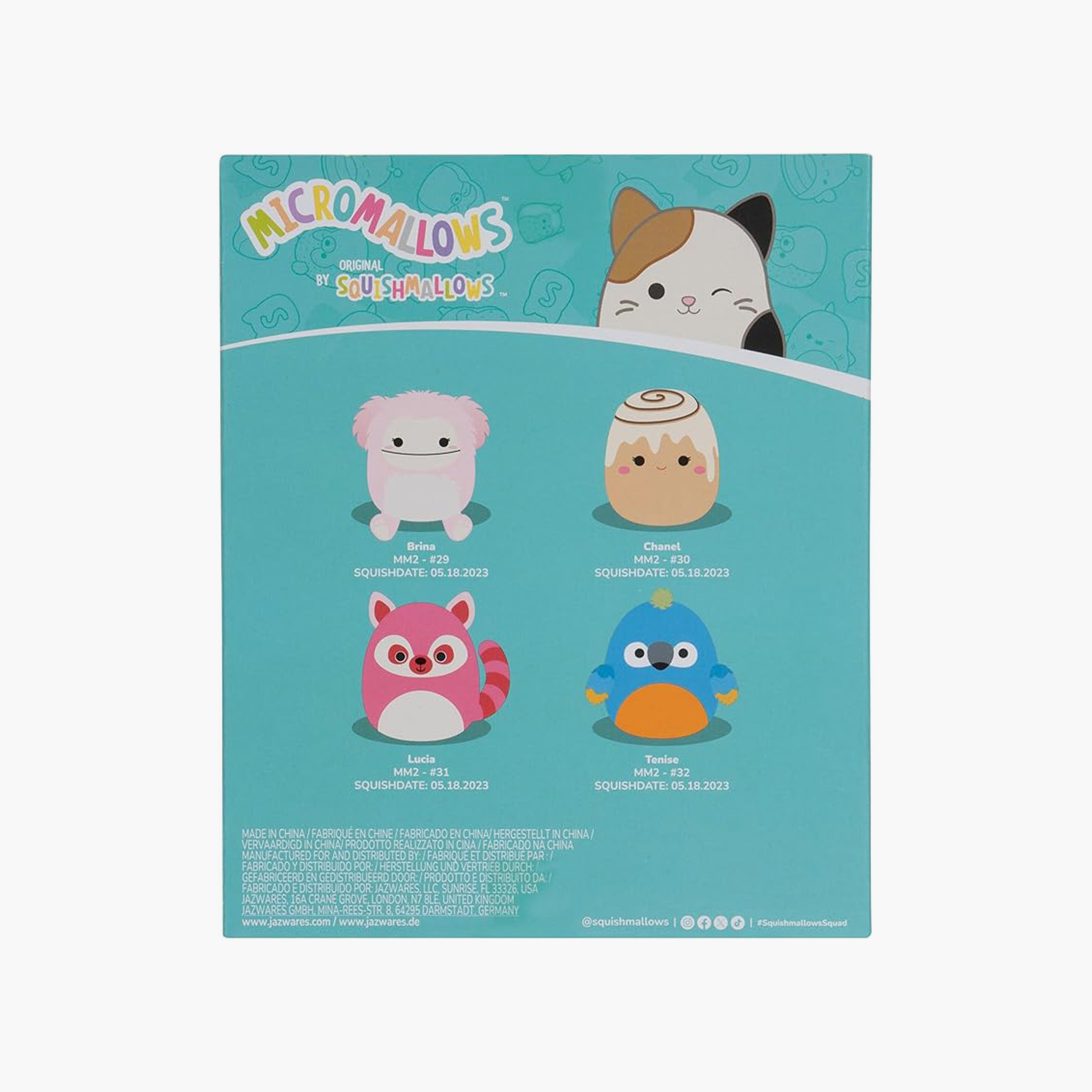 Squishmallows 4 Piece Animal Plush Micromallows - 6.5 cm-toys-plushsofttoys-animals-image-3