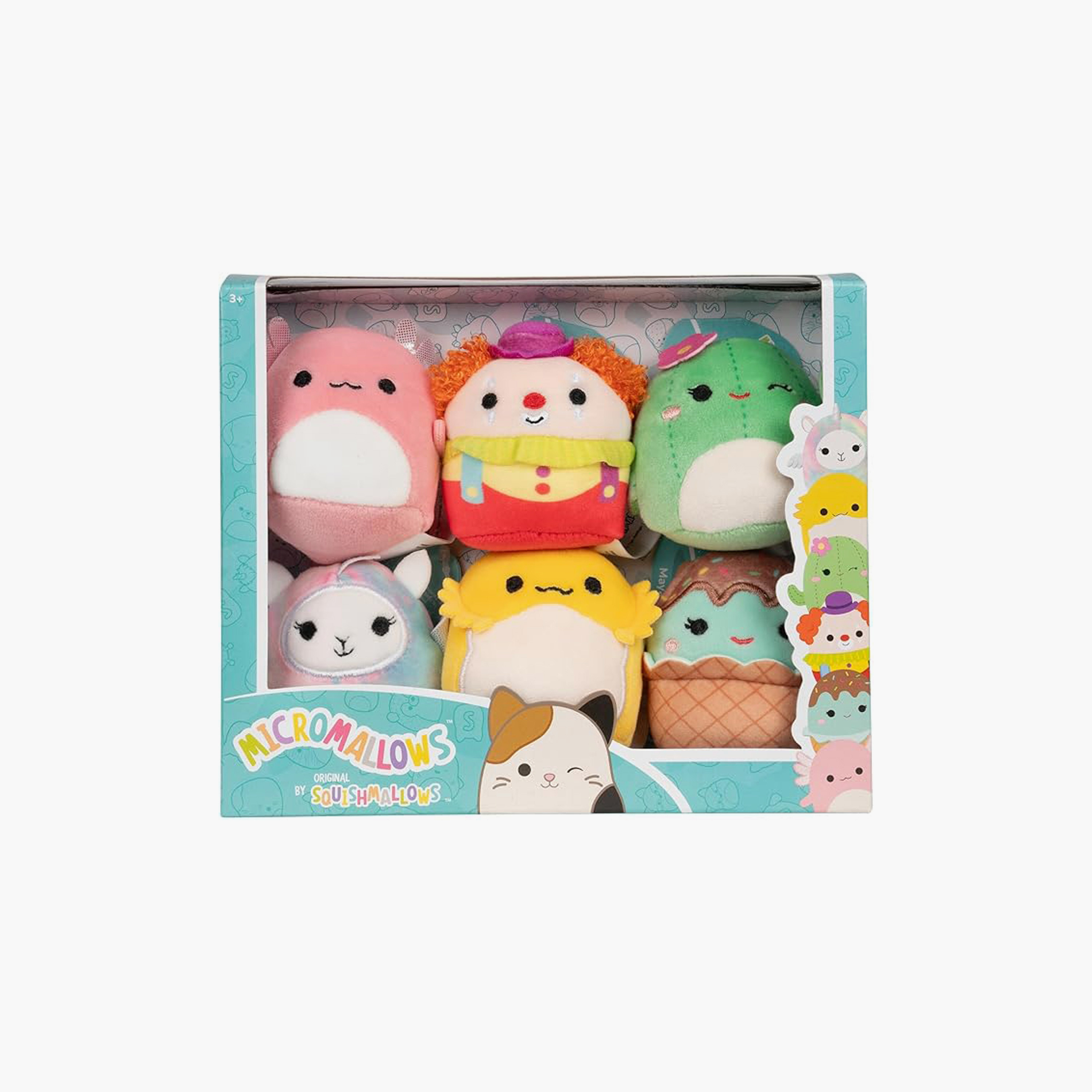 6 قطع سكويشمالوز قطيفة حيوانات ميكرومالوز - 6.5 سم-toys-plushsofttoys-animals-image-1