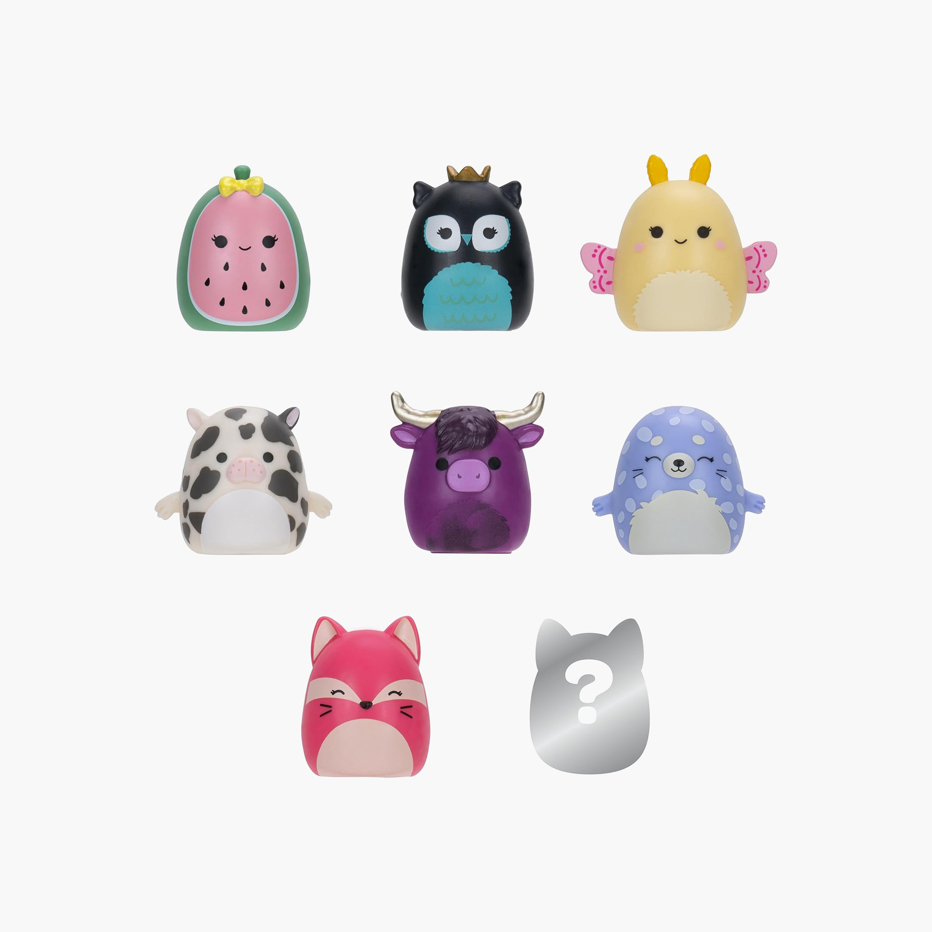Pack of 8 Squishmallows Mini Squish-A-Longs Set-toys-plushsofttoys-cartooncharacters-image-1