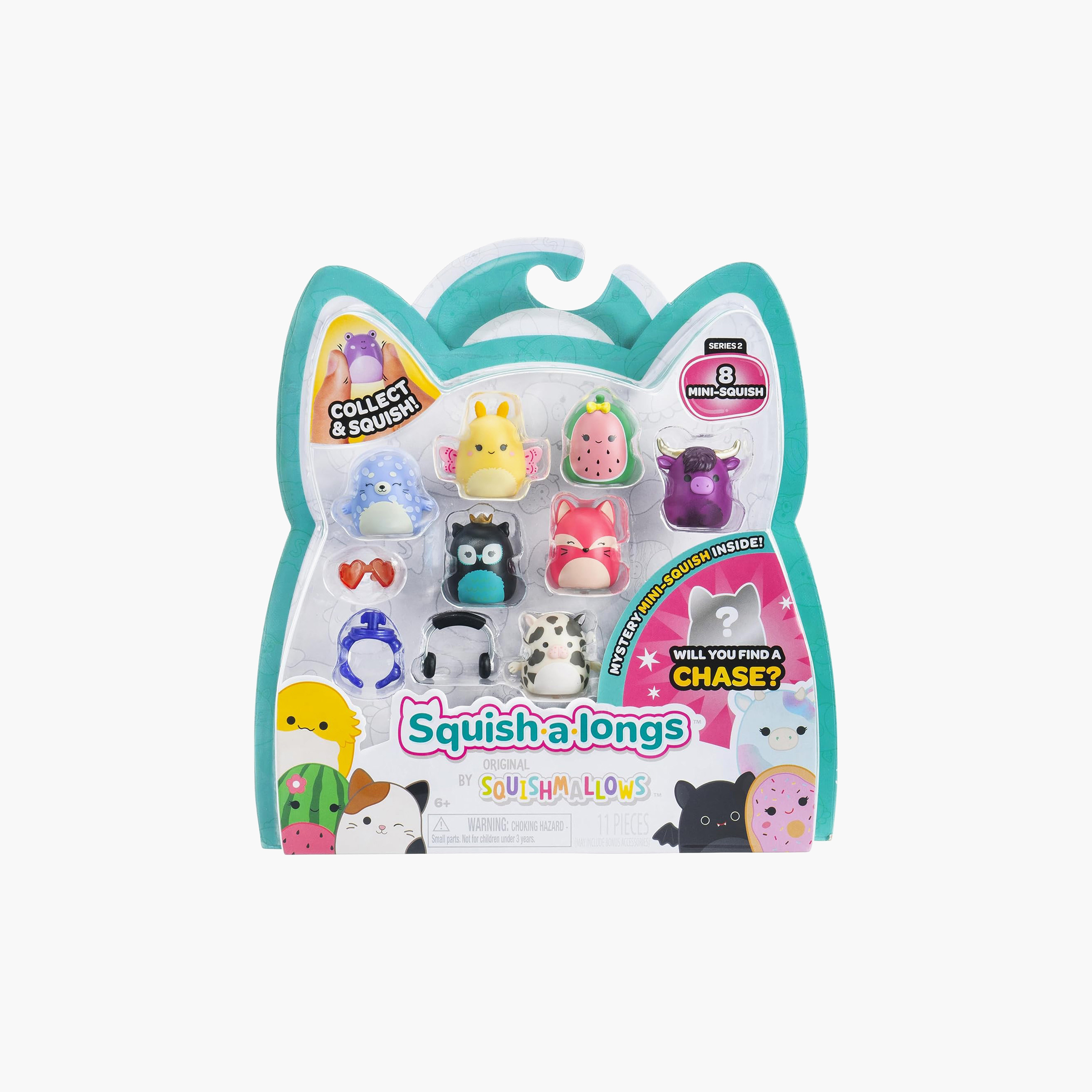 Pack of 8 Squishmallows Mini Squish-A-Longs Set-toys-plushsofttoys-cartooncharacters-image-10