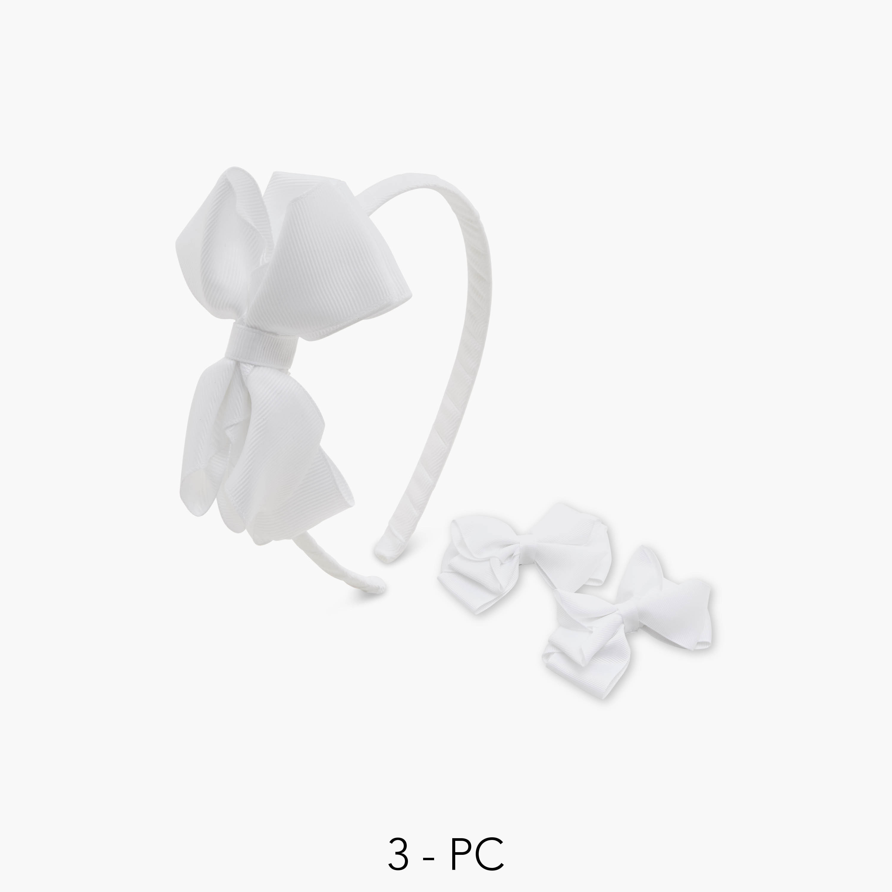 Charmz 3-Piece Bow Accent Hairband and Hair Clip Set-girls-accessories-hairaccessories-image-1