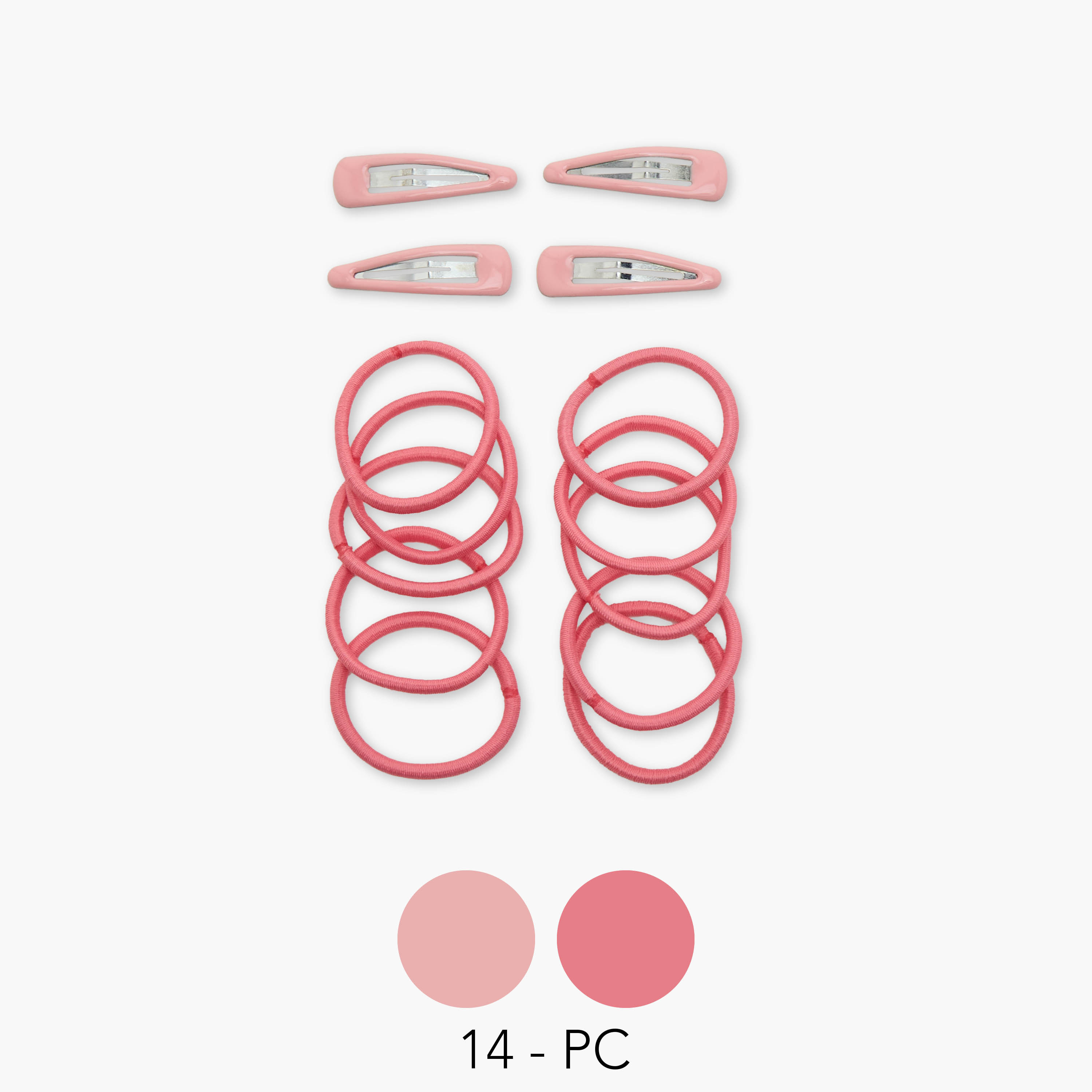 Charmz 14-Piece Solid Hair Tie and Clip Set-girls-accessories-hairaccessories-image-1