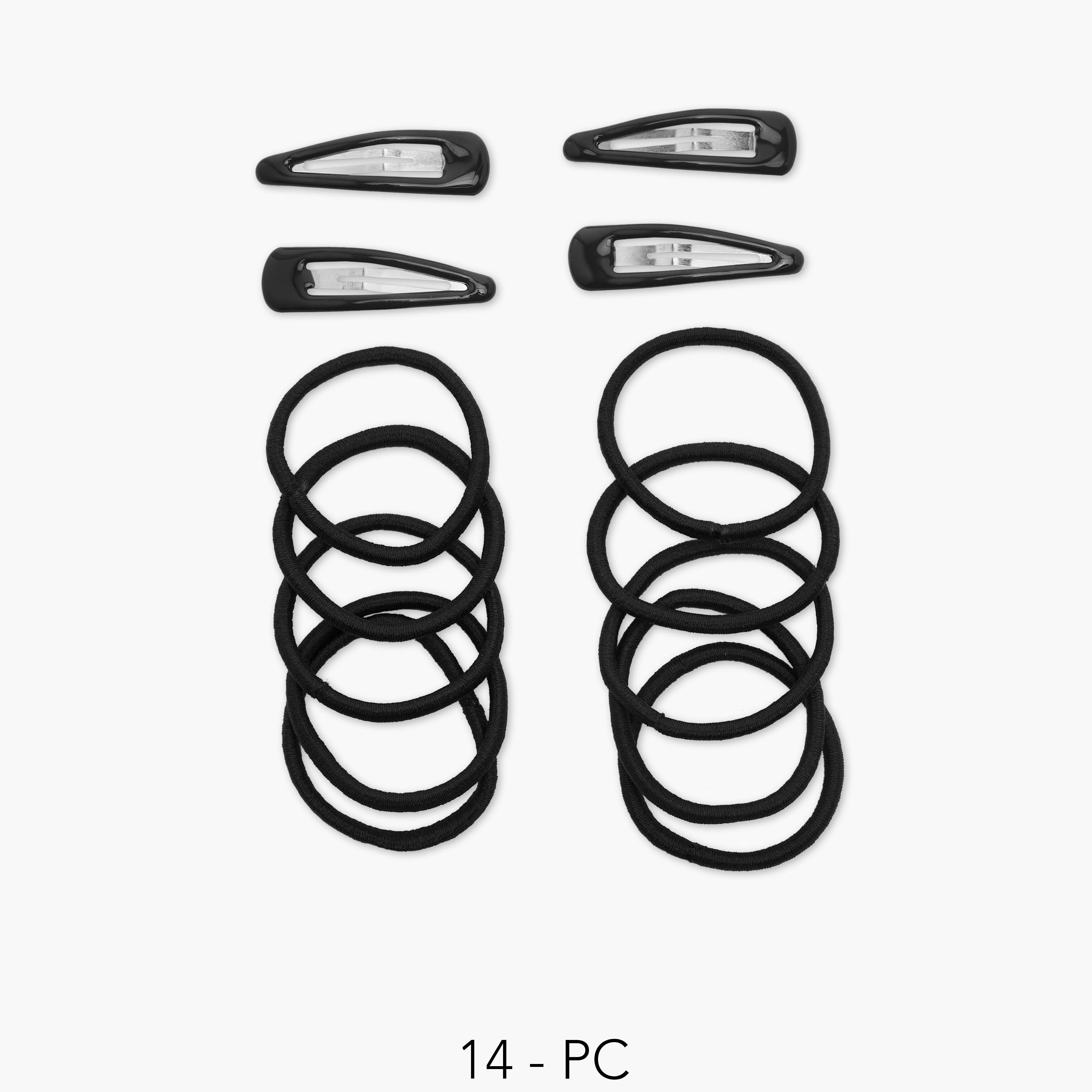 Charmz 14-Piece Solid Hair Tie and Clip Set-girls-accessories-hairaccessories-image-1