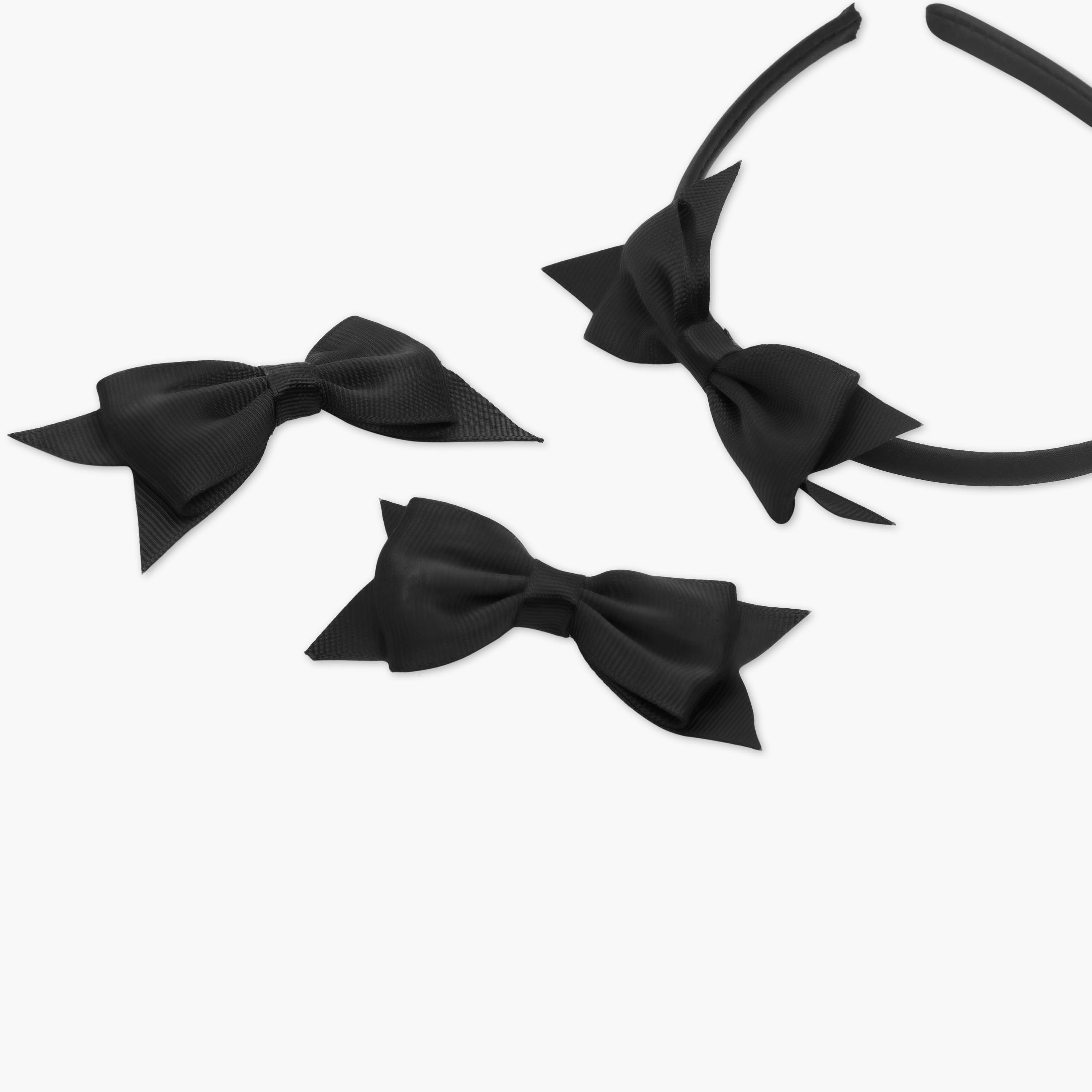 Charmz 3-Piece Bow Accent Hairband and Hair Clip Set-girls-accessories-hairaccessories-image-5