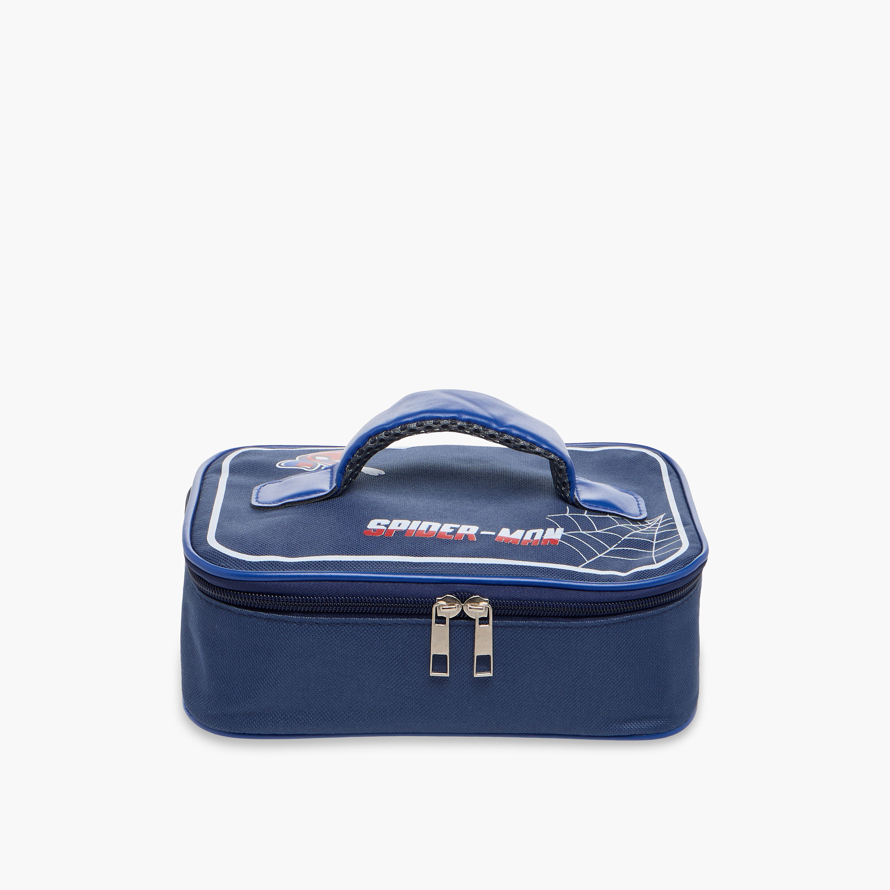 Disney Spider-Man Print Lunch Bag with Zip Closure and Handle-school-lunchessentials-lunchbags-image-1