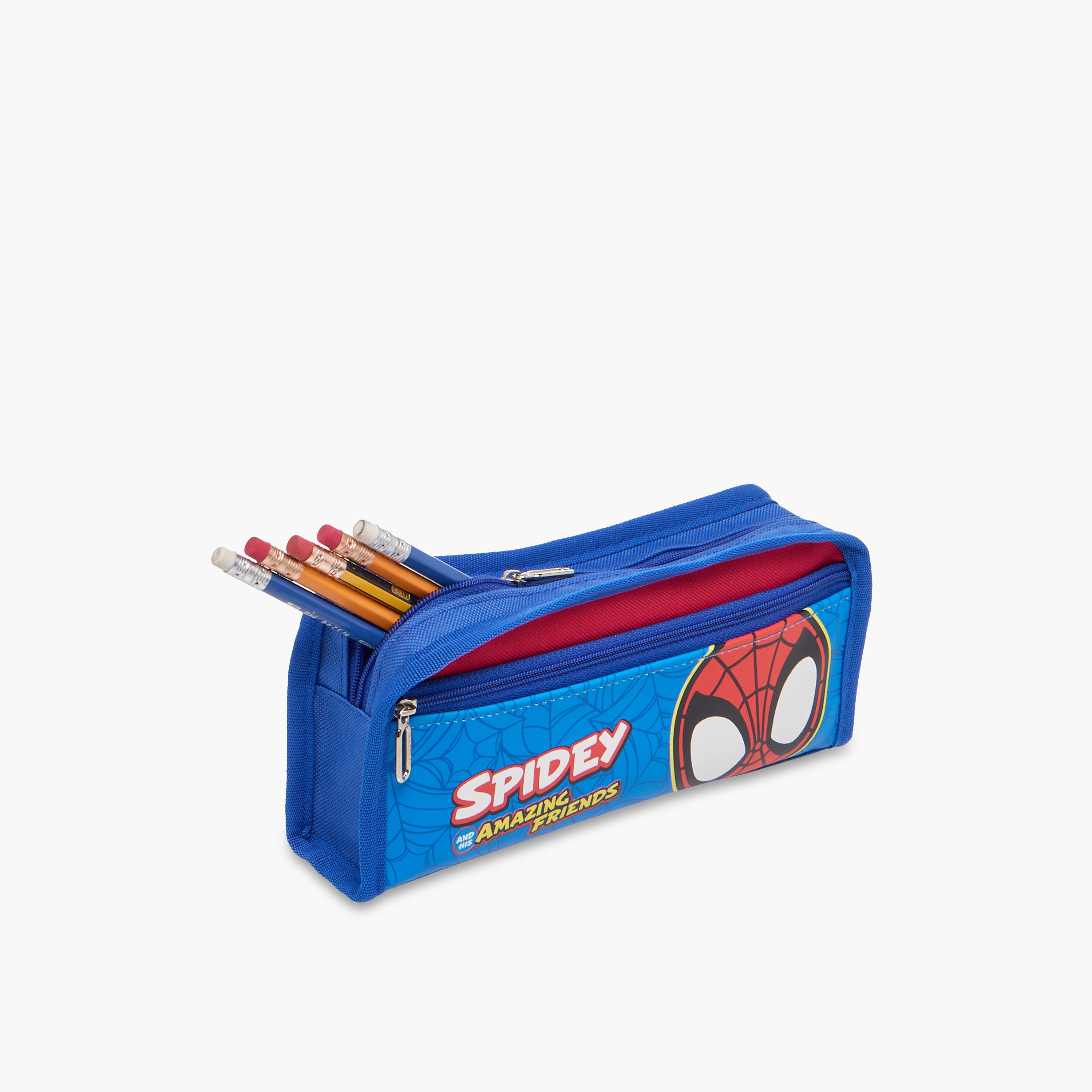 Disney Spider-Man Print Pencil Pouch with Zip Closure-school-stationery-pencilcases-image-7