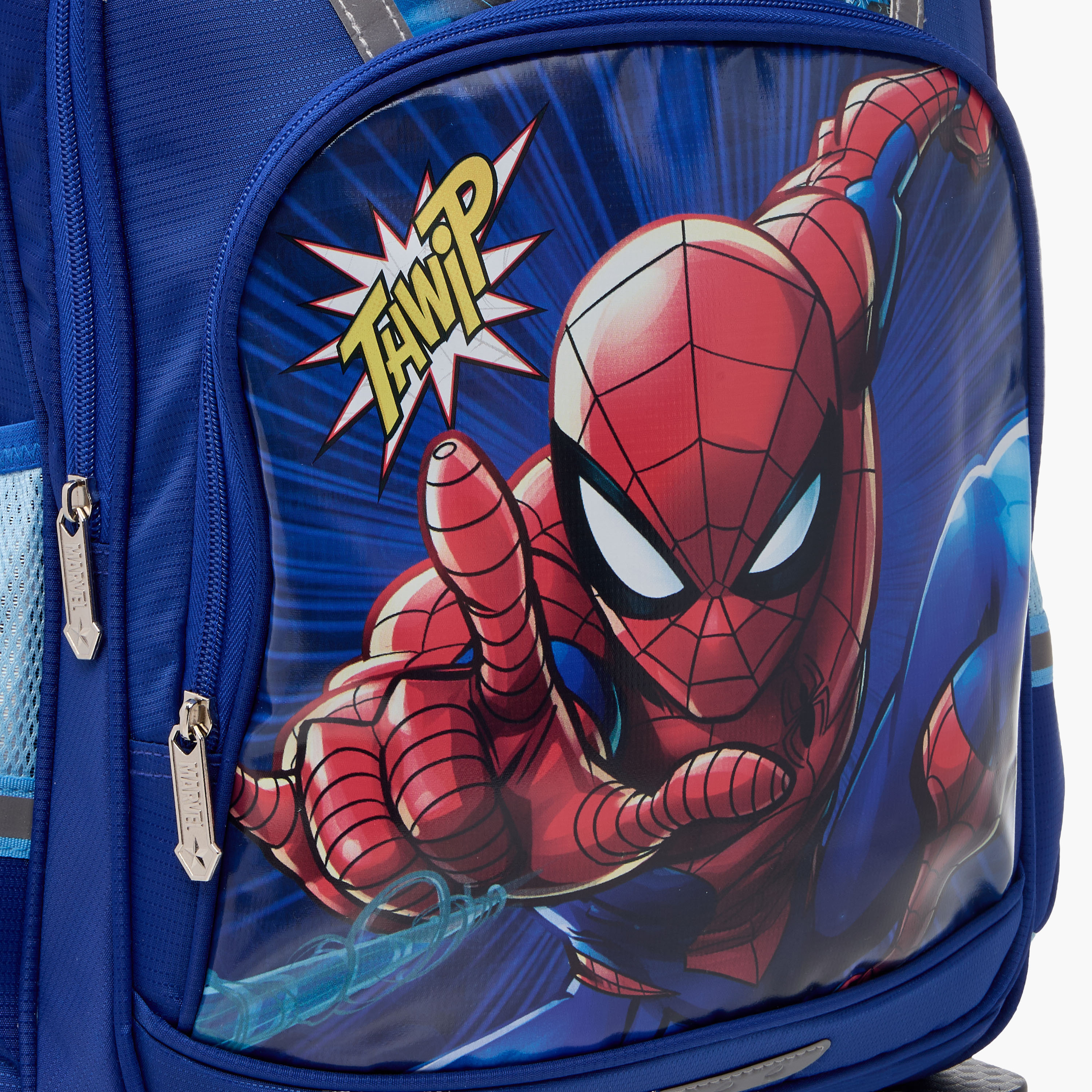 Disney Spider-Man Print Trolley Backpack with Retractable Handle - 16 inches-school-bagsandbackpacks-trolleybags-image-10
