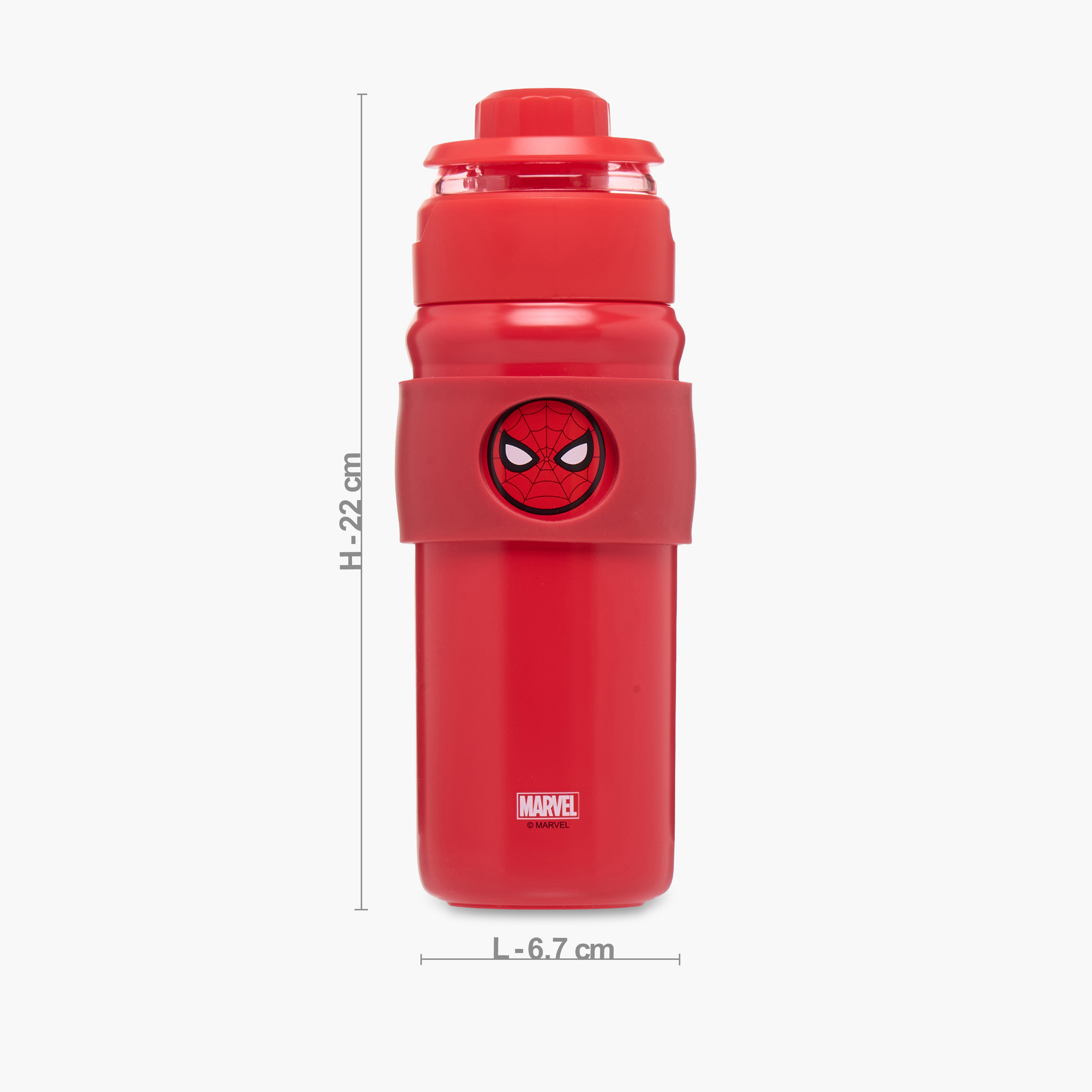 قارورة مياه ستانليس ستيل بتصميم سبايدرمان - 430 مل-school-waterbottles-image-2