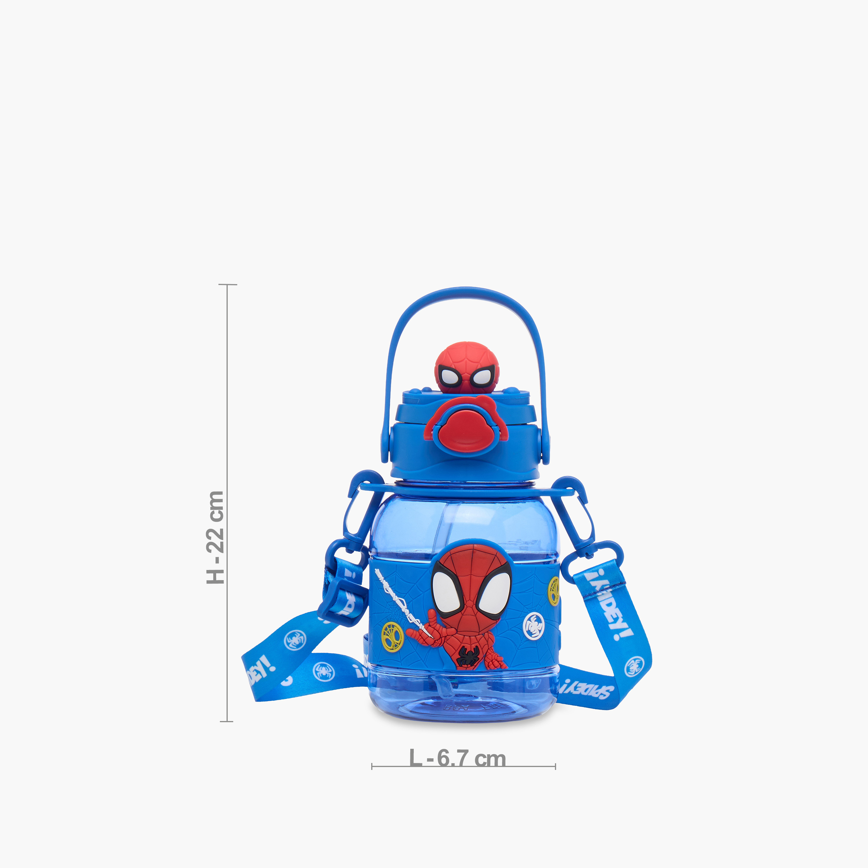 Spider-Man Print Sipper Water Bottle - 800 ml-school-waterbottles-image-2