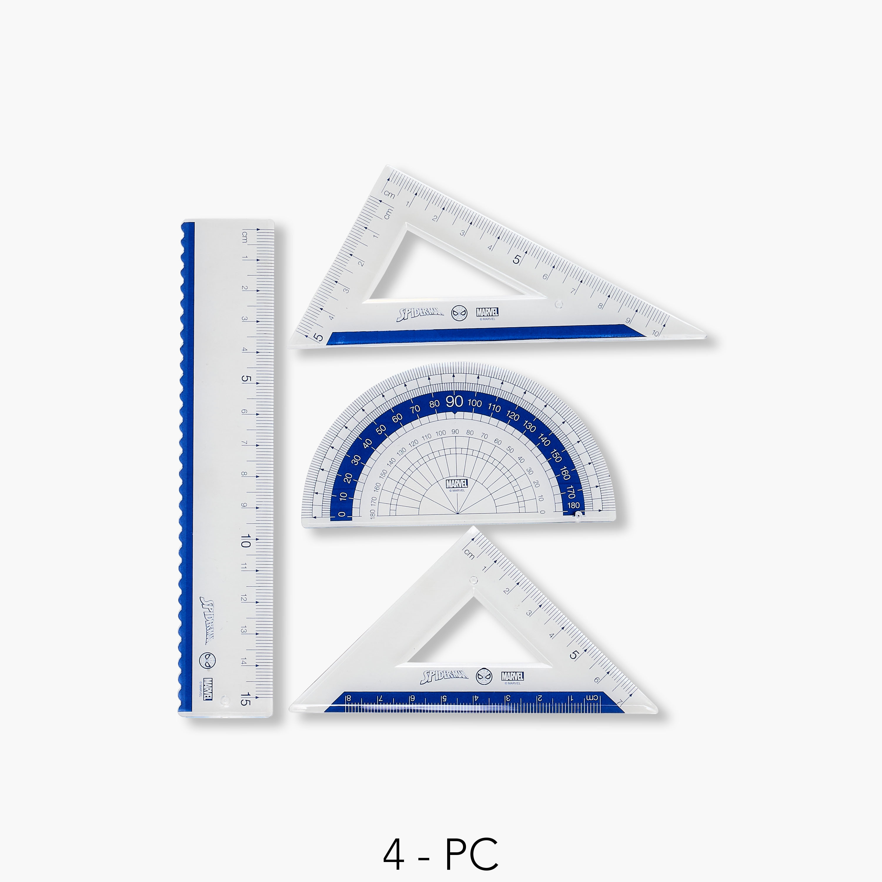 طقم مسطرة هندسية بزخارف سبايدرمان من مارفل-school-stationery-accessories-image-6