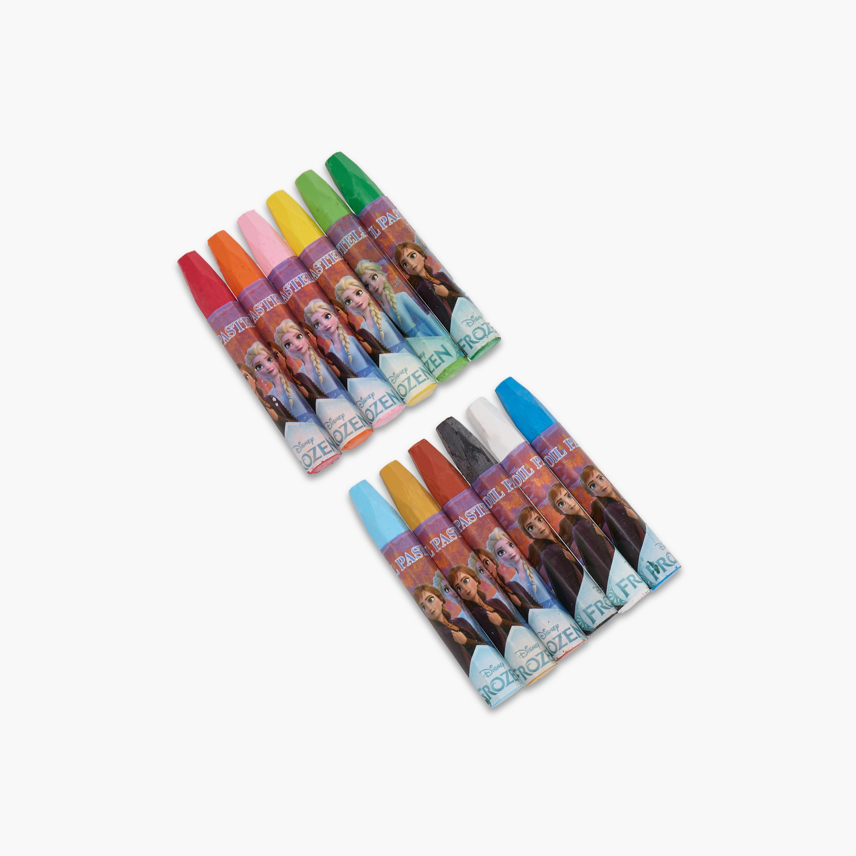 Disney Frozen 12-Piece Oil Pastel Stick Set-school-artsandcrafts-image-1