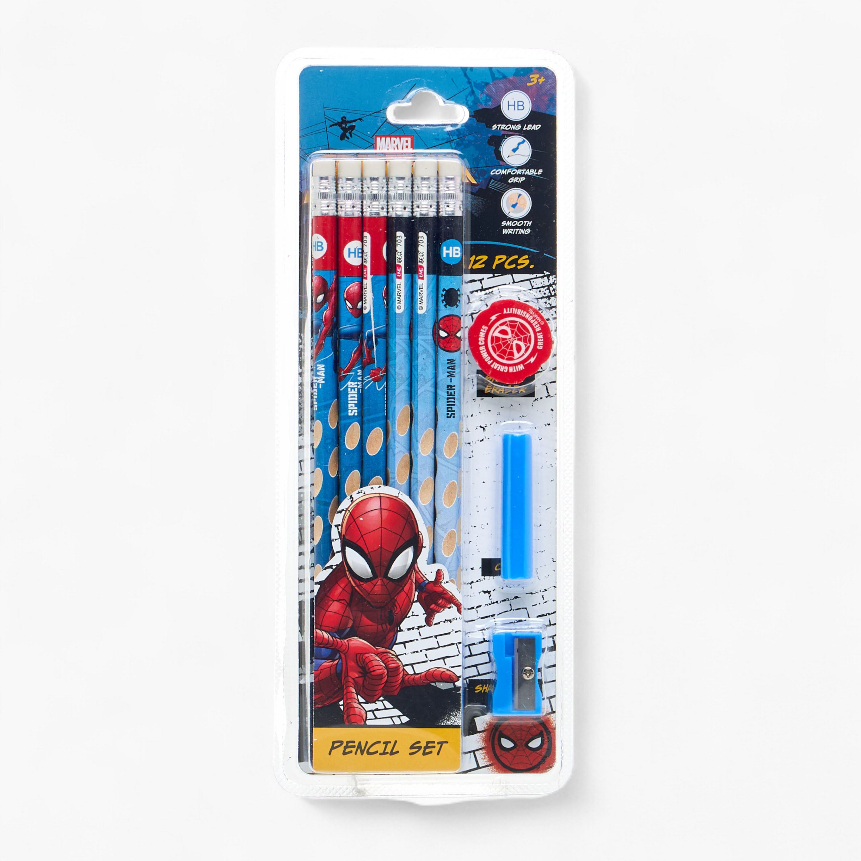Disney 12-Piece Spider-Man Pencil Set-school-stationery-pensandpencils-image-5