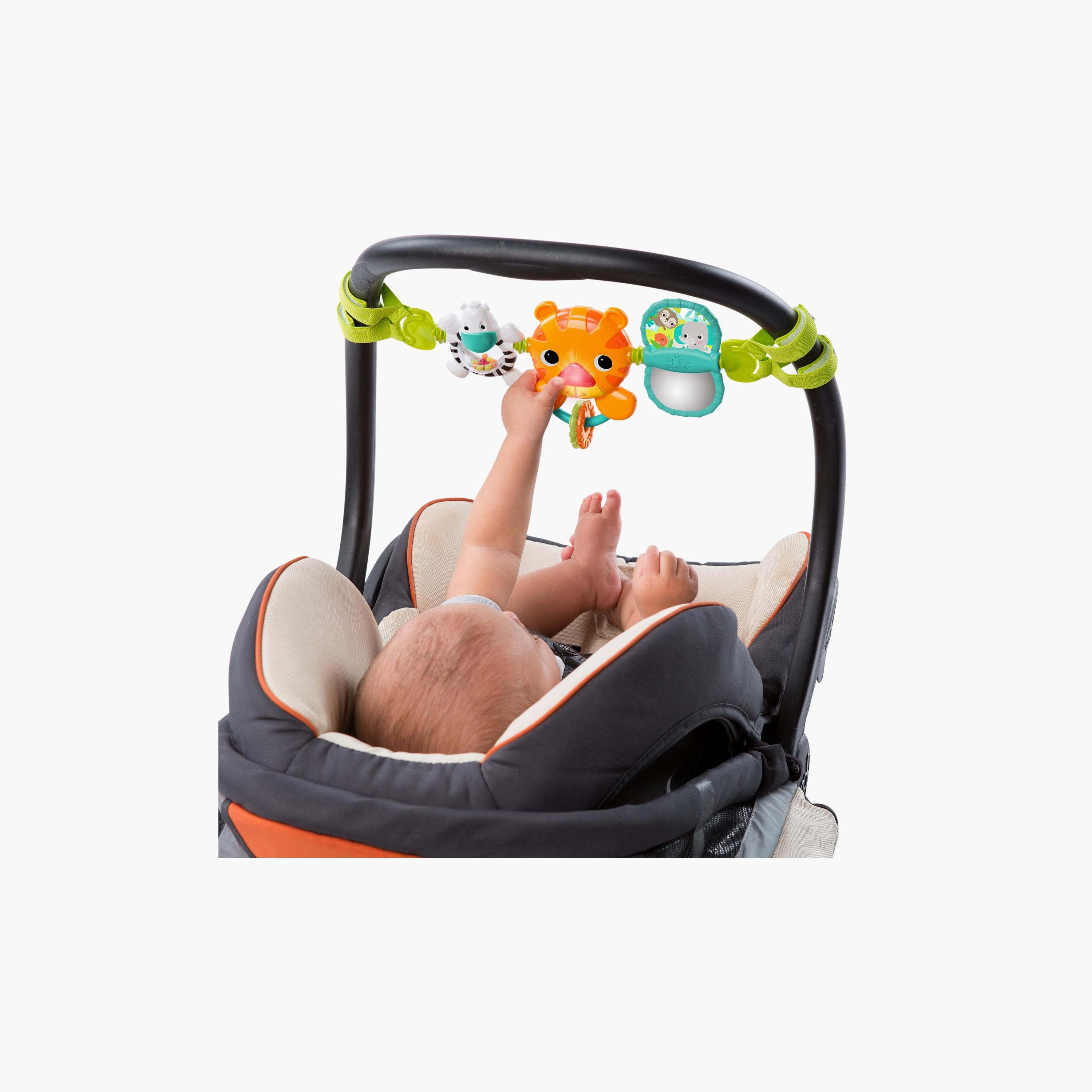 Bright Starts Take Along Carrier Hanging Toy - Jungle Themed - 0-6 Months-toys-babyandtoddlertoys-strollertoys-image-2
