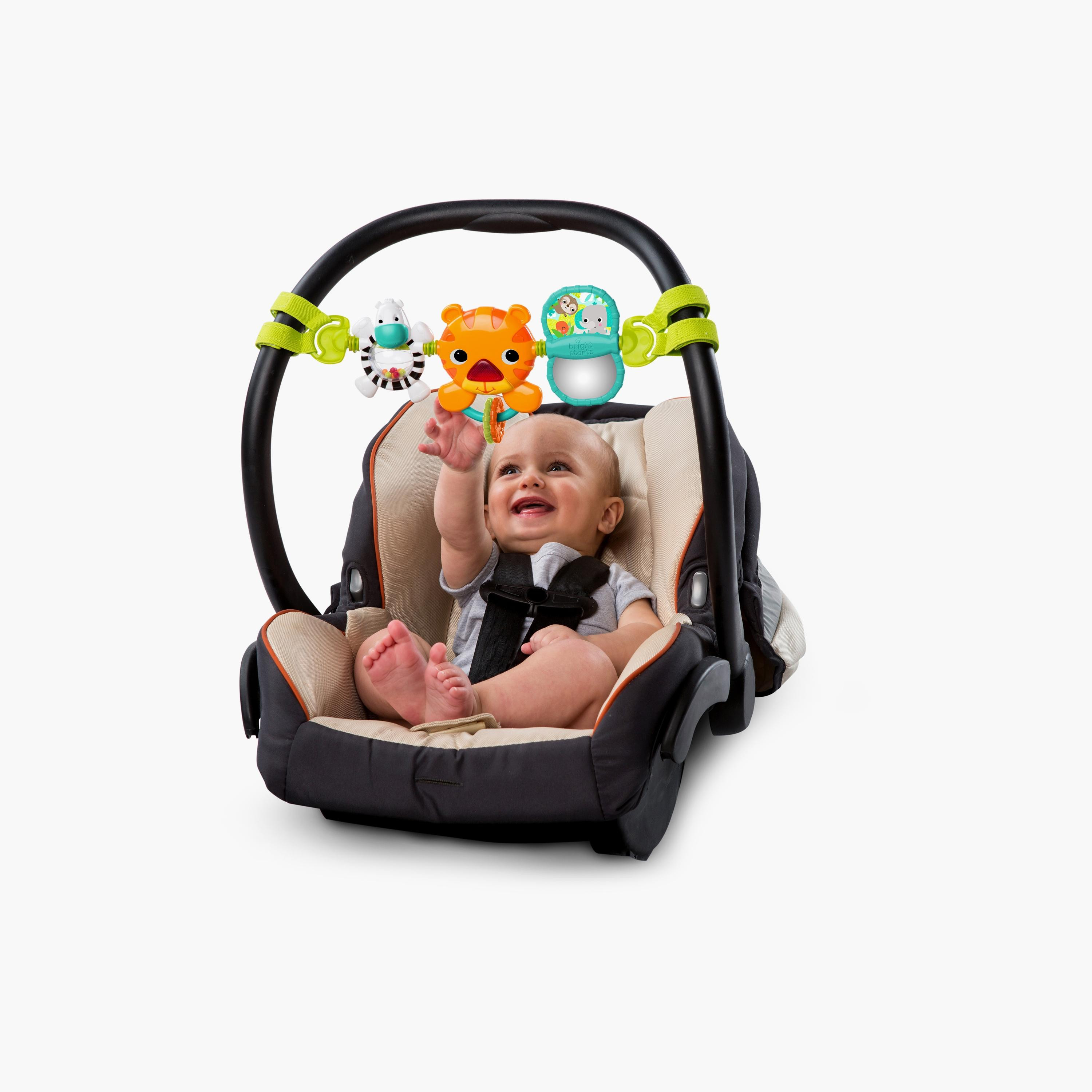 Bright Starts Take Along Carrier Hanging Toy - Jungle Themed - 0-6 Months-toys-babyandtoddlertoys-strollertoys-image-3