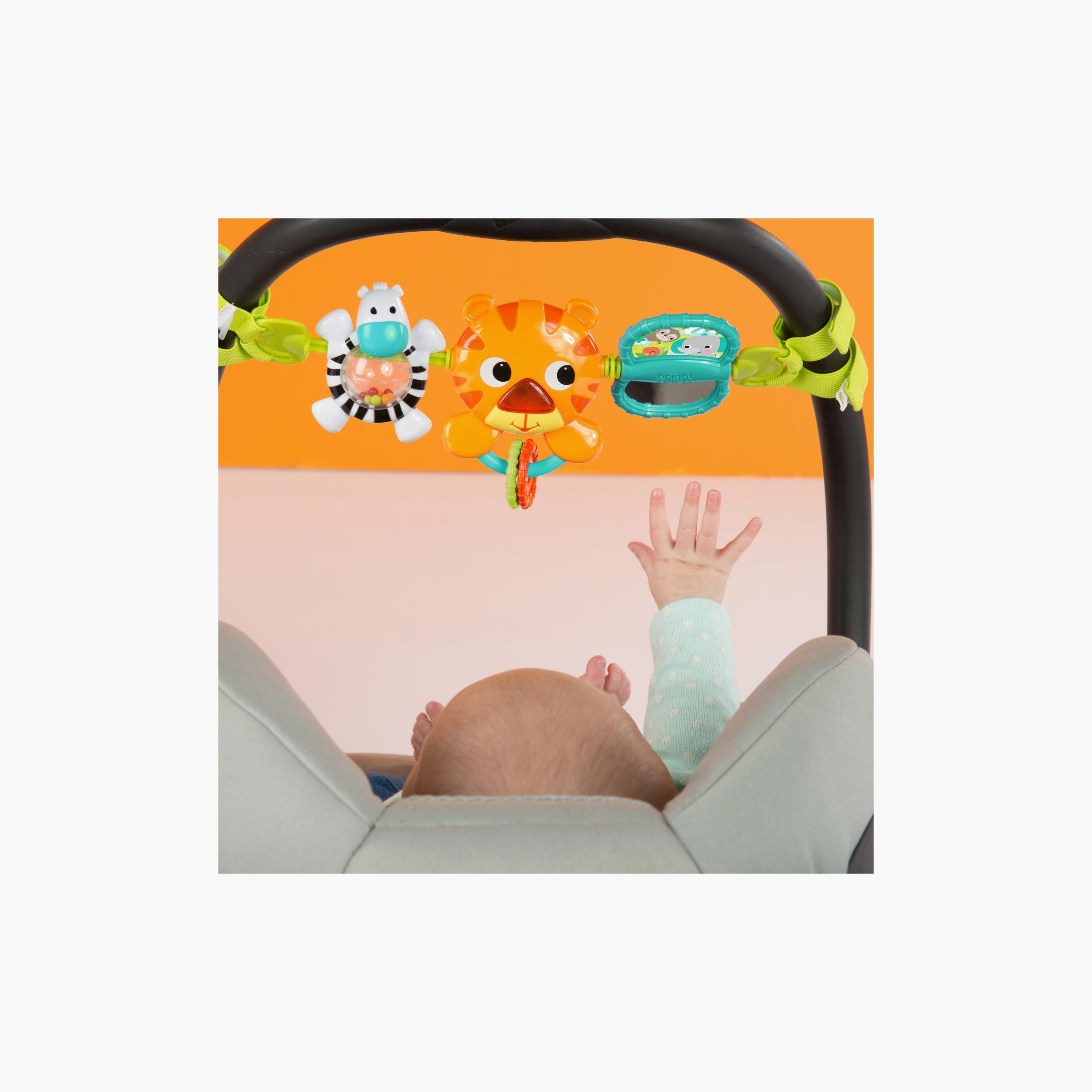 Bright Starts Take Along Carrier Hanging Toy - Jungle Themed - 0-6 Months-toys-babyandtoddlertoys-strollertoys-image-4