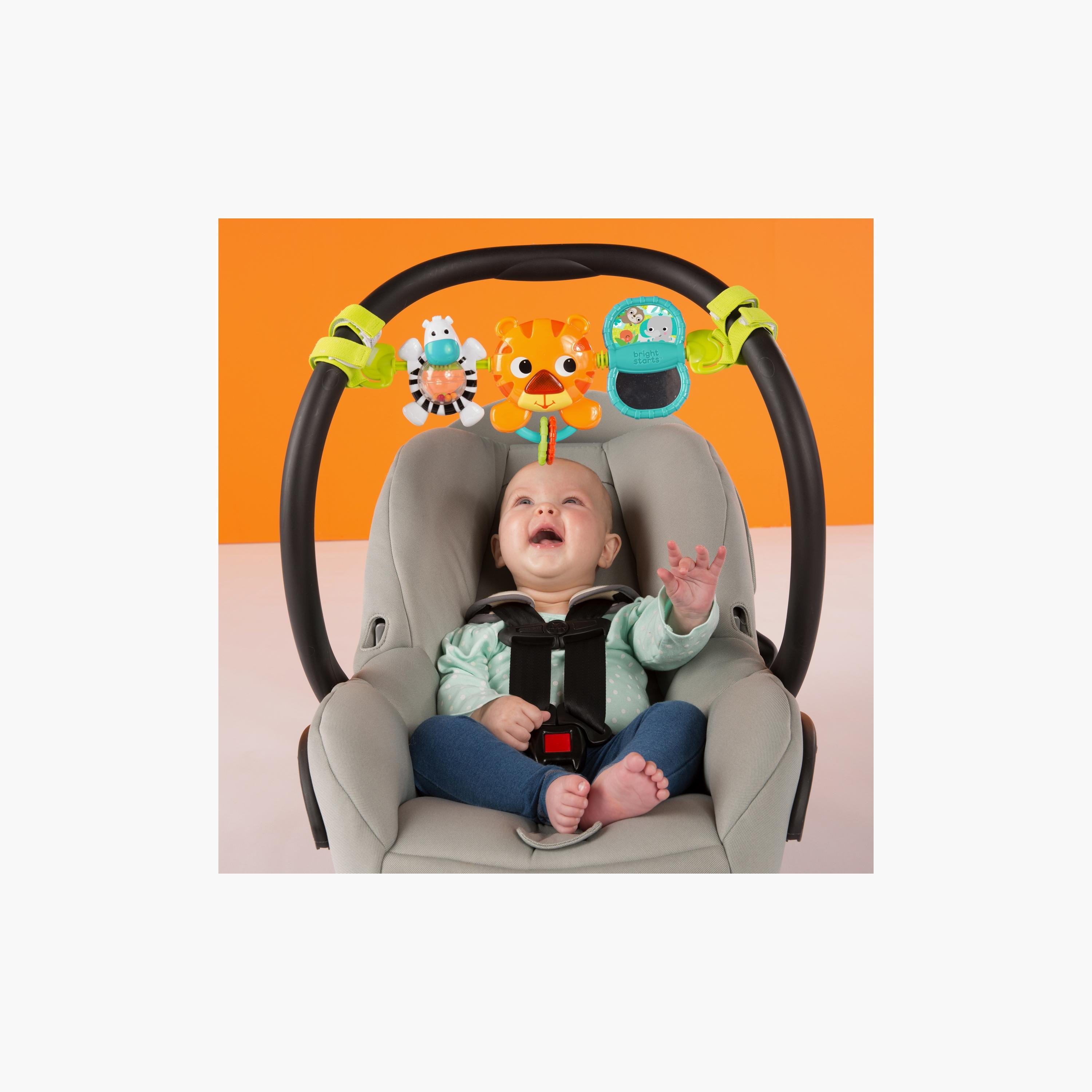 Bright Starts Take Along Carrier Hanging Toy - Jungle Themed - 0-6 Months-toys-babyandtoddlertoys-strollertoys-image-6