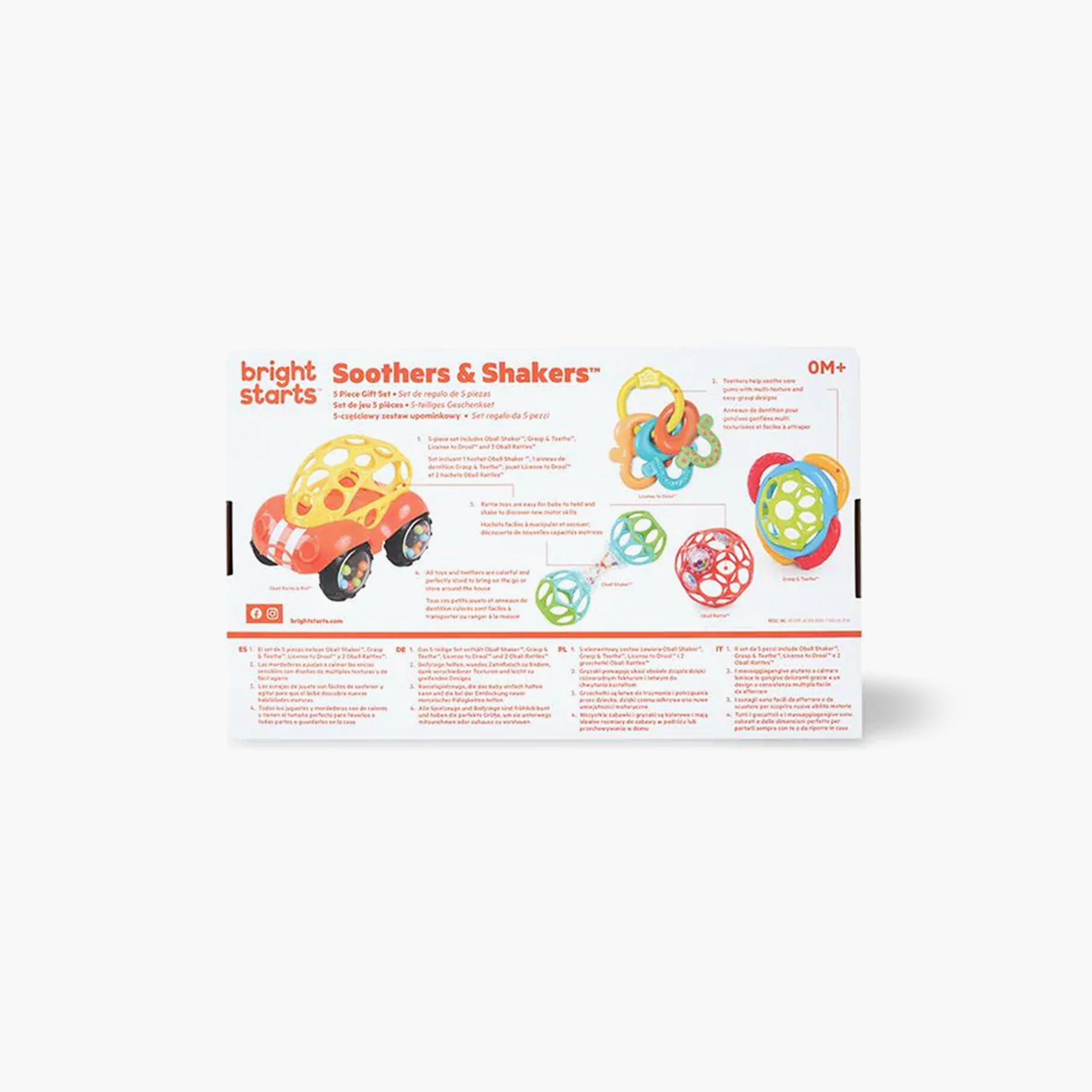 Bright Starts 5-Piece BPA-Free Soothers & Shakers Gift Set - Newborn+-toys-babyandtoddlertoys-learningtoys-image-3