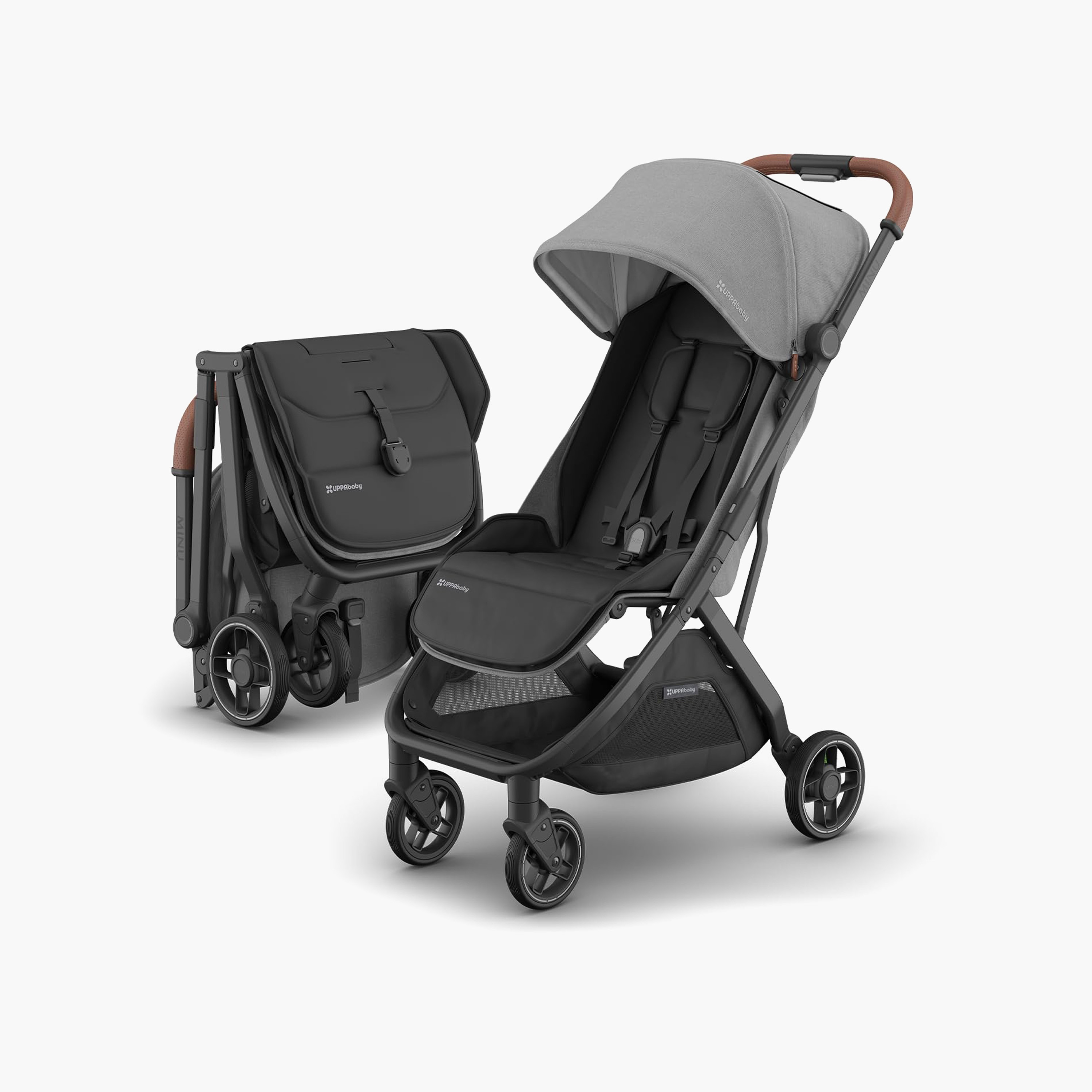 UPPAbaby Minu V3 Cabin Approved Stroller with Metal Frame and Fold-Friendly Adapters-baby-gear-strollersandprams-strollers-image-1