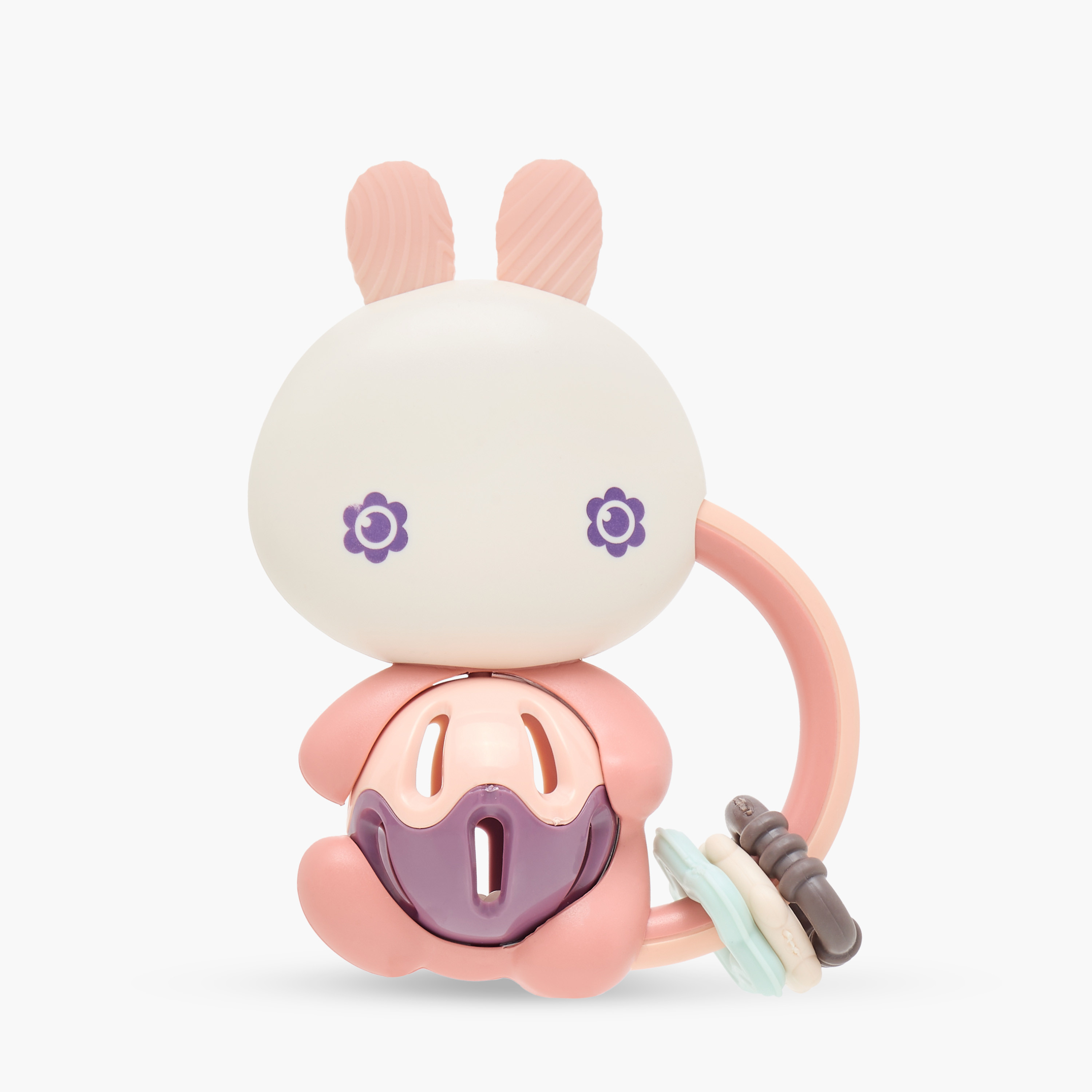 Juniors Bunny Sensory Teething Rattle-baby-feeding-teethers-image-1