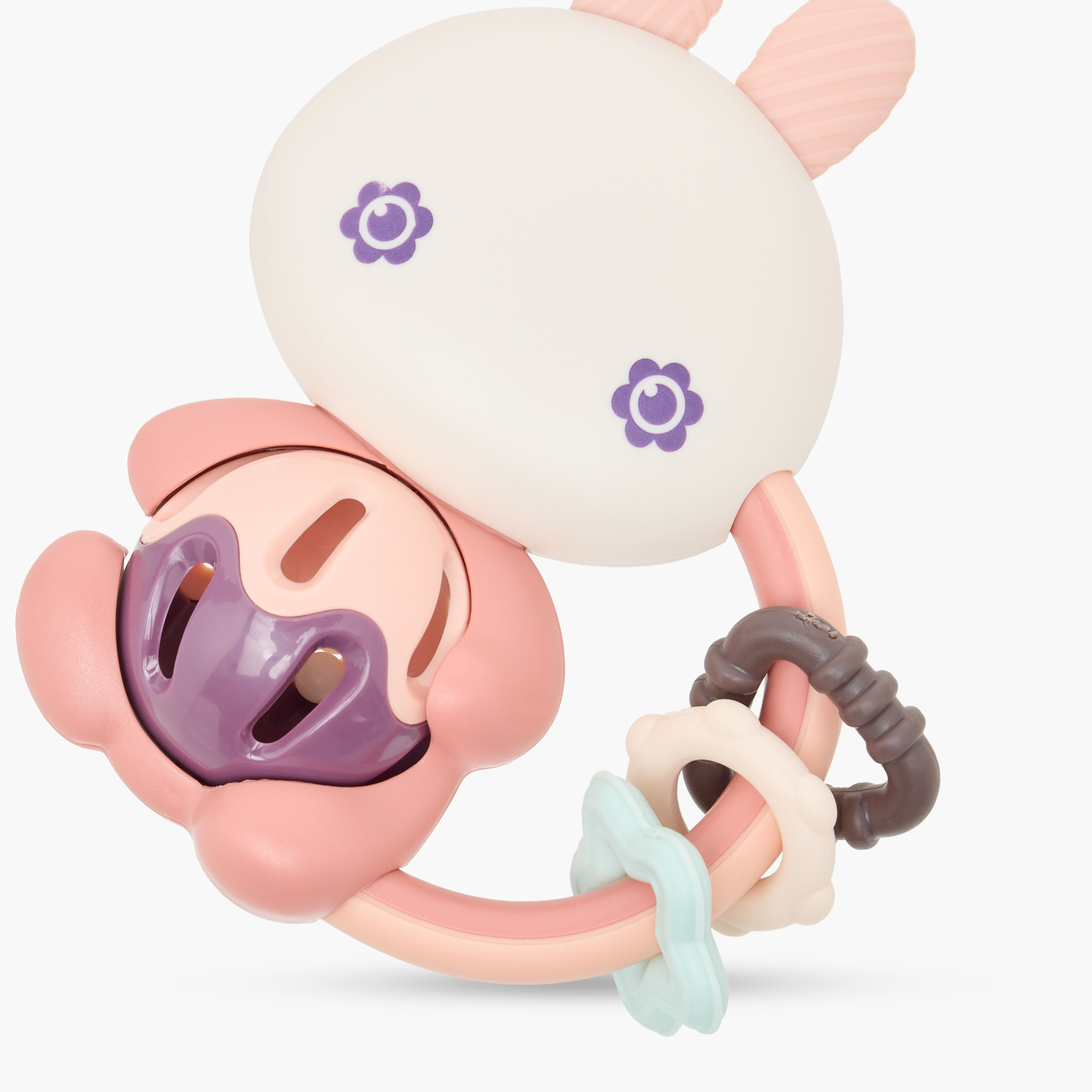 Juniors Bunny Sensory Teething Rattle-baby-feeding-teethers-image-3