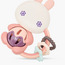 Juniors Bunny Sensory Teething Rattle-baby-feeding-teethers-image-3