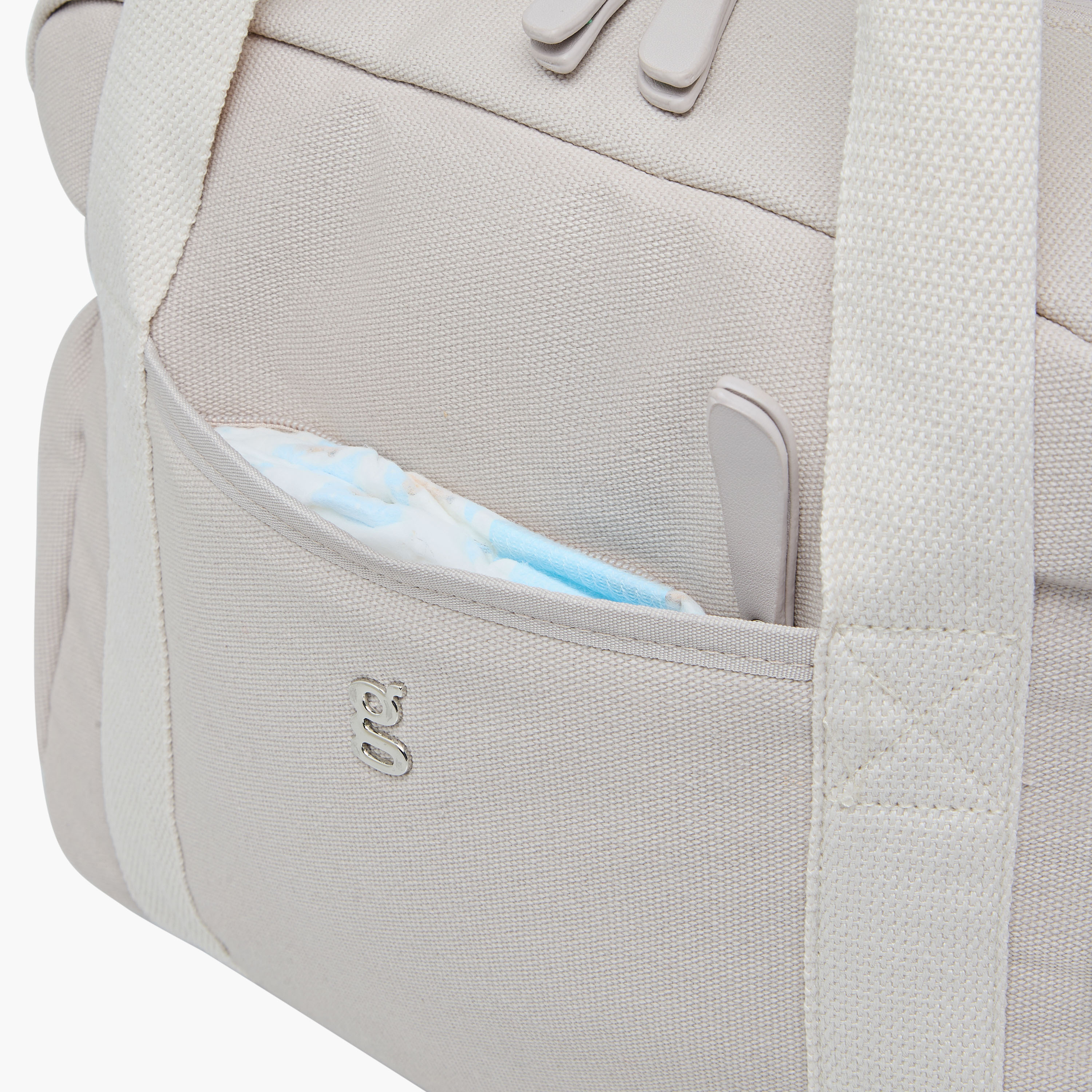 Giggles Solid Diaper Bag with Double Handles-baby-diapering-diaperbags-image-10