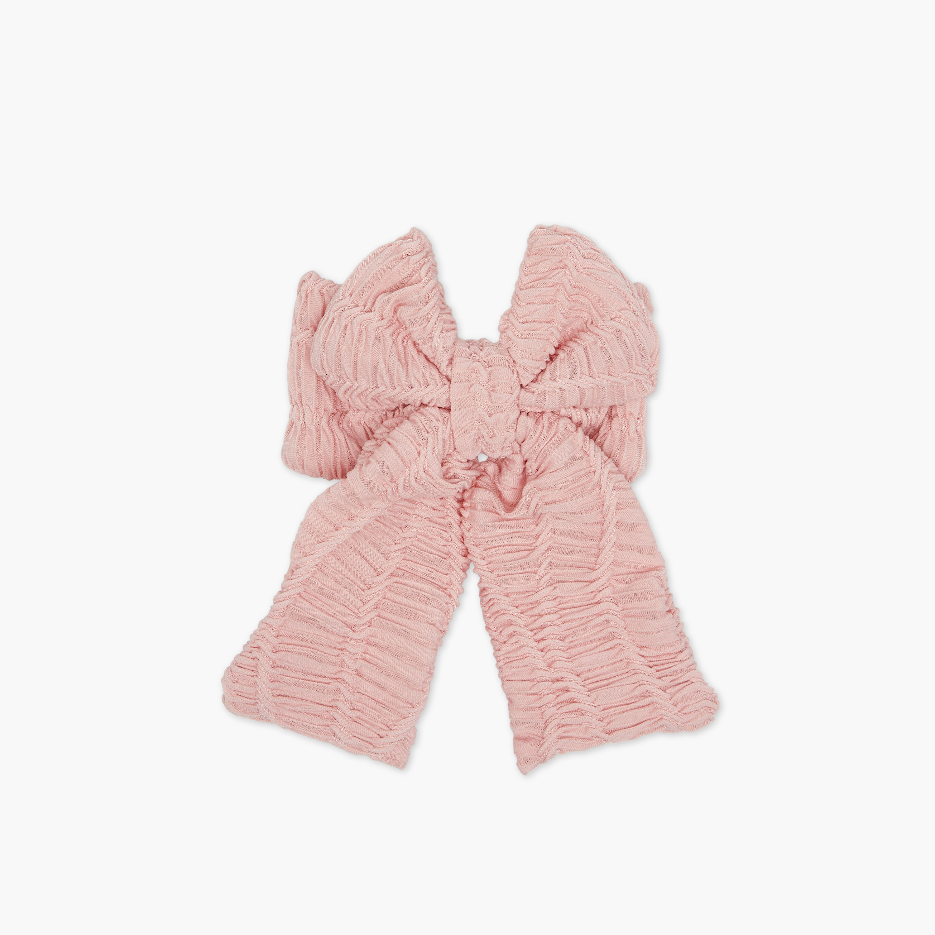 Crinkled Textured Bow Hair Clip-women-hairaccessories-clips-image-1
