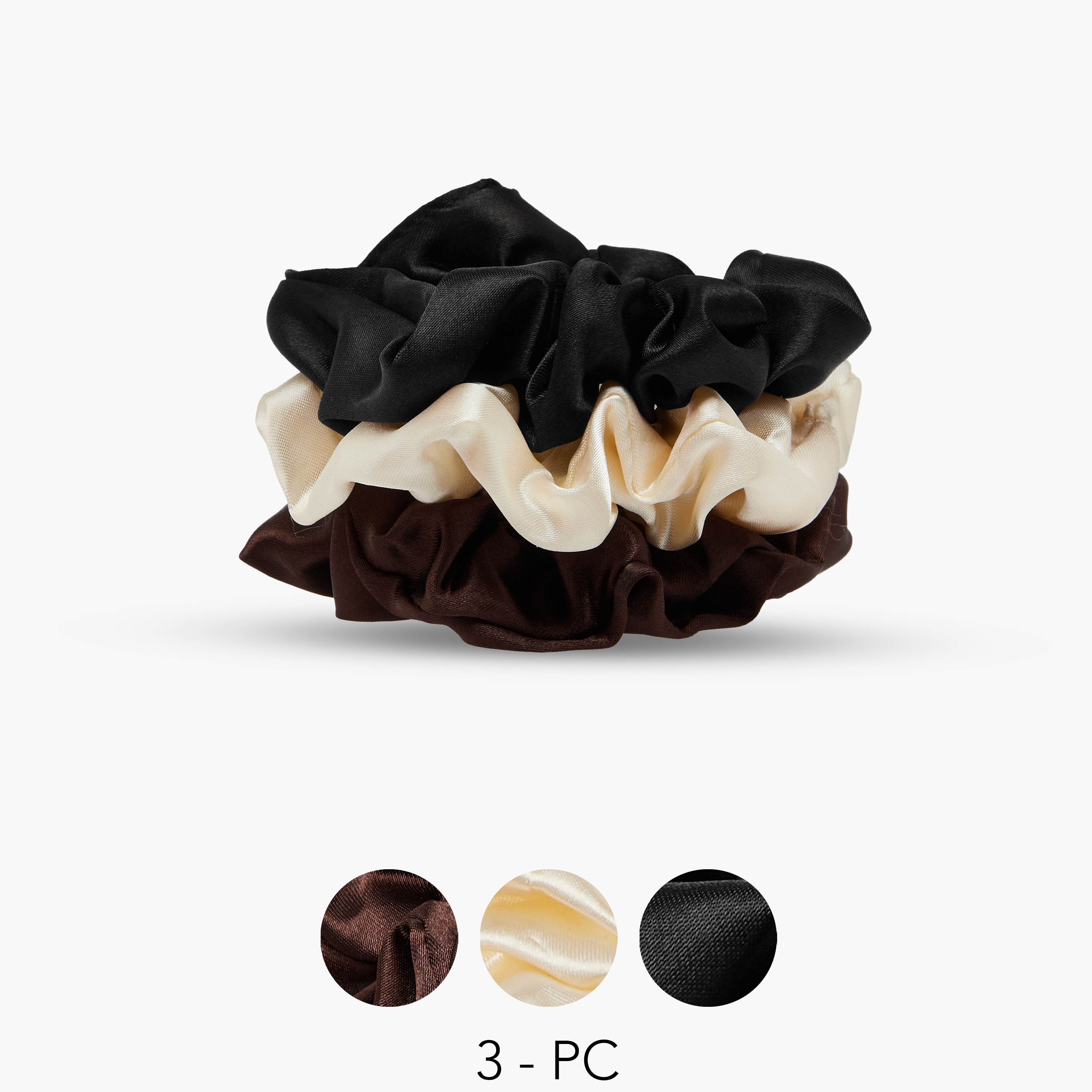 ربطات شعر سادة - طقم من 3 قطع-women-hairaccessories-scrunchies-image-1