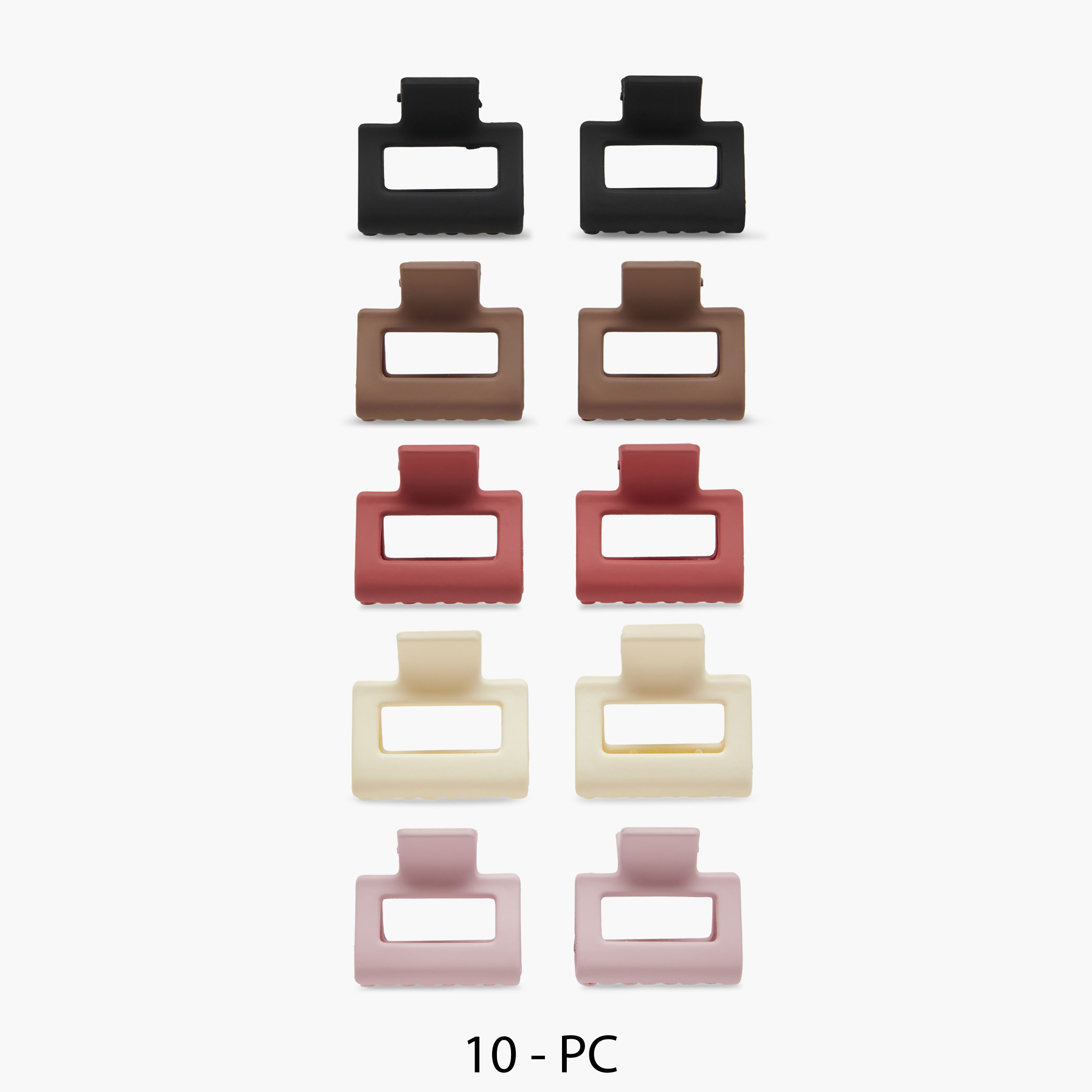 Solid Hair Clamp - Set of 10-women-hairaccessories-clamps-image-1