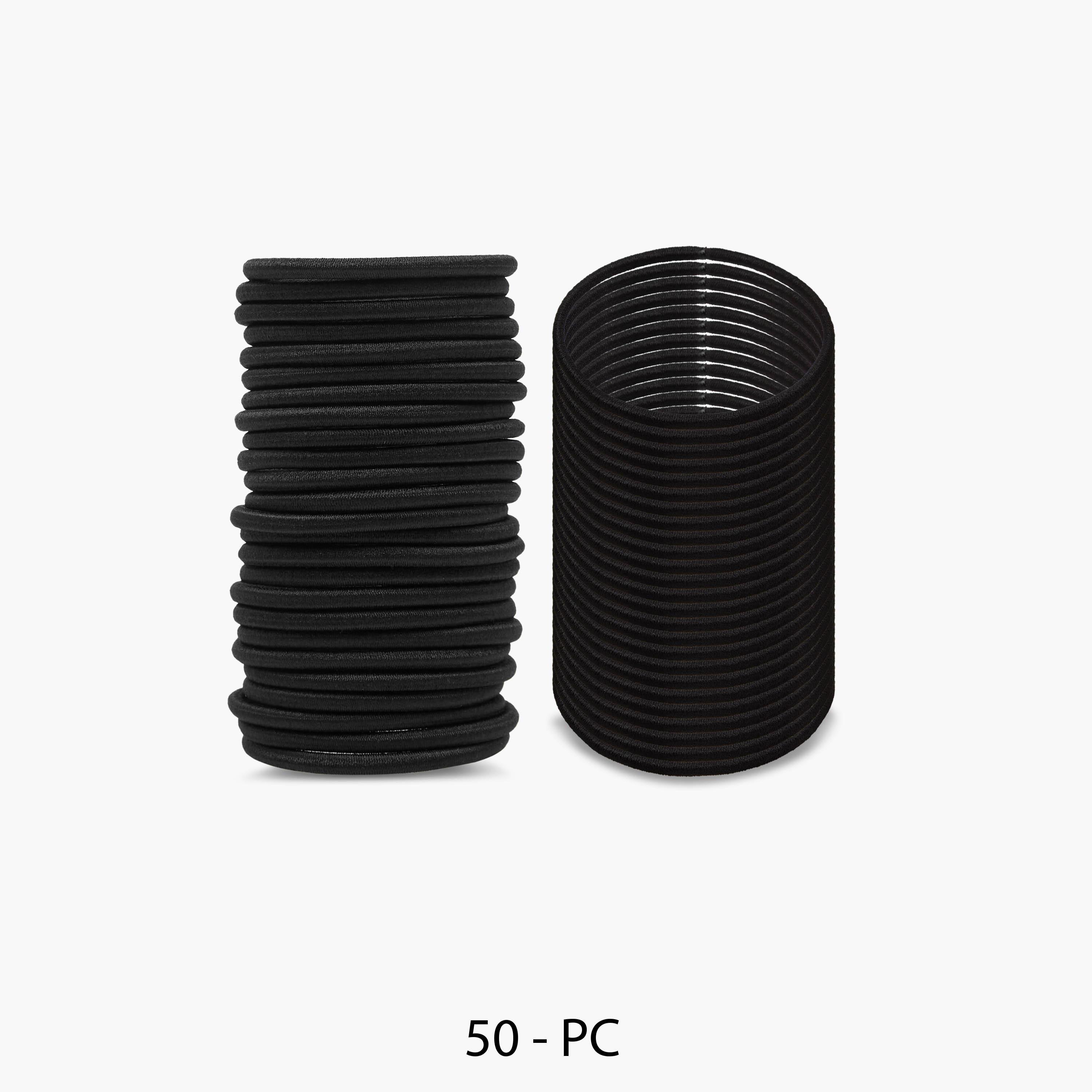 Solid Elasticated Hair Tie - Set of 50-women-hairaccessories-bands-image-1