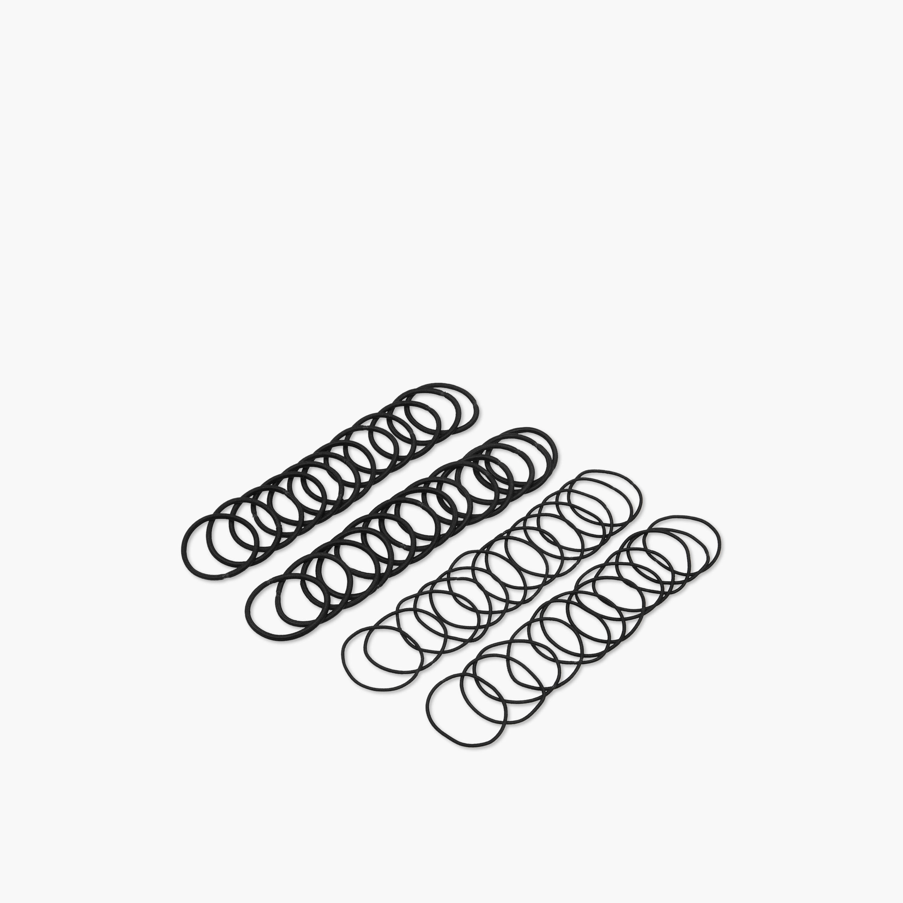 Solid Elasticated Hair Tie - Set of 50-women-hairaccessories-bands-image-4