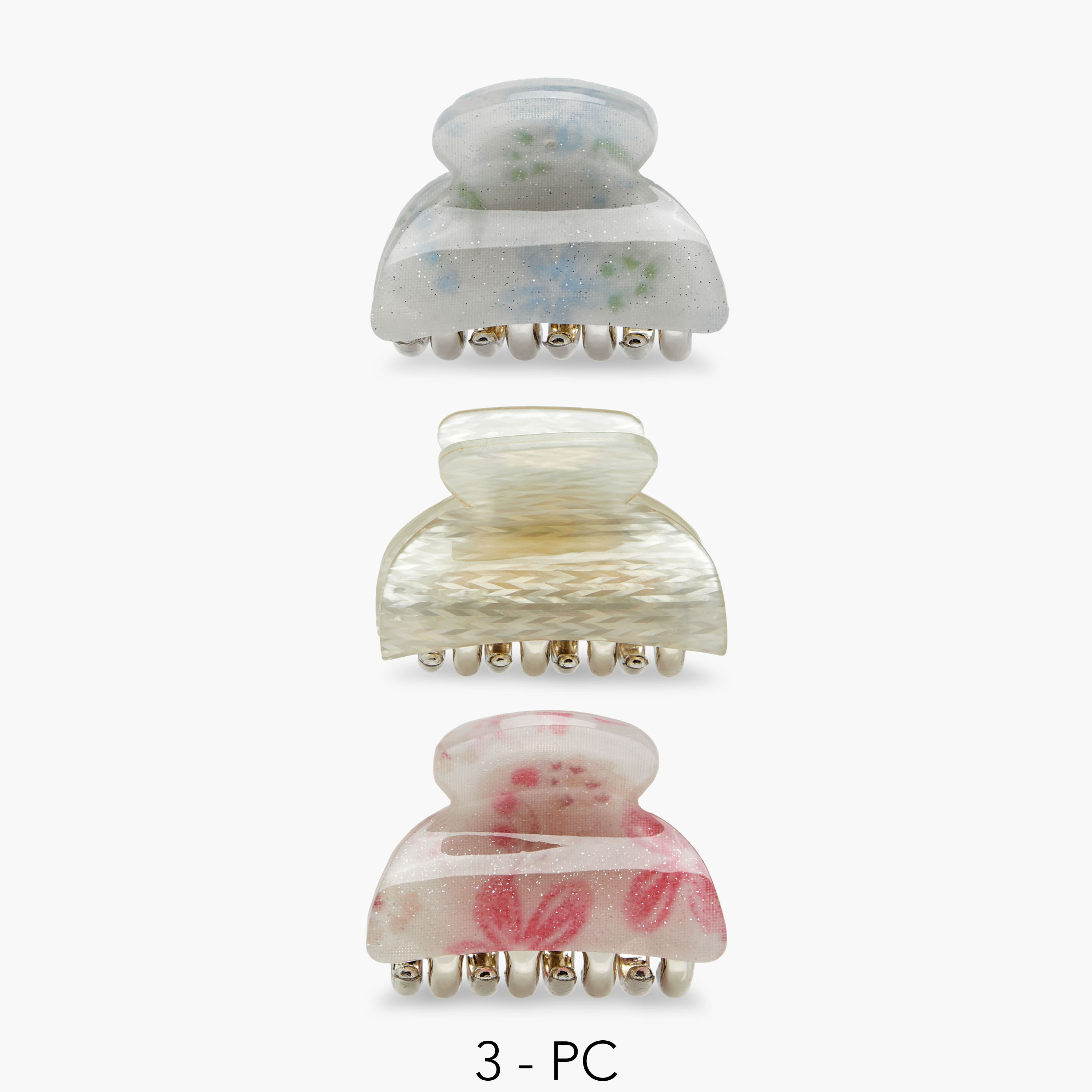 Assorted Hair Clamp - Set of 3-women-hairaccessories-clamps-image-1