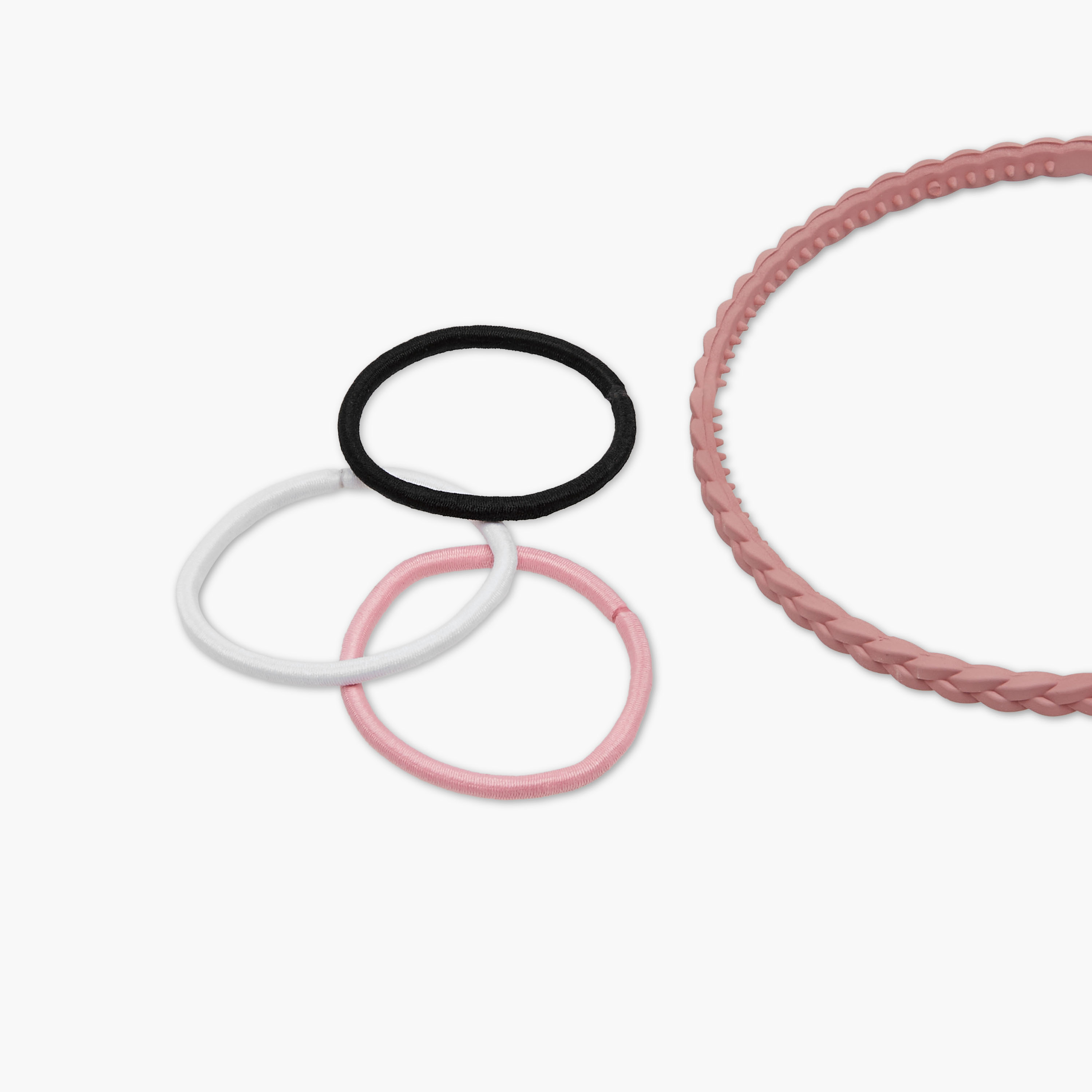 طقم طوق شعر مضفر وربطة شعر سادة 9 قطع-women-hairaccessories-others-image-9