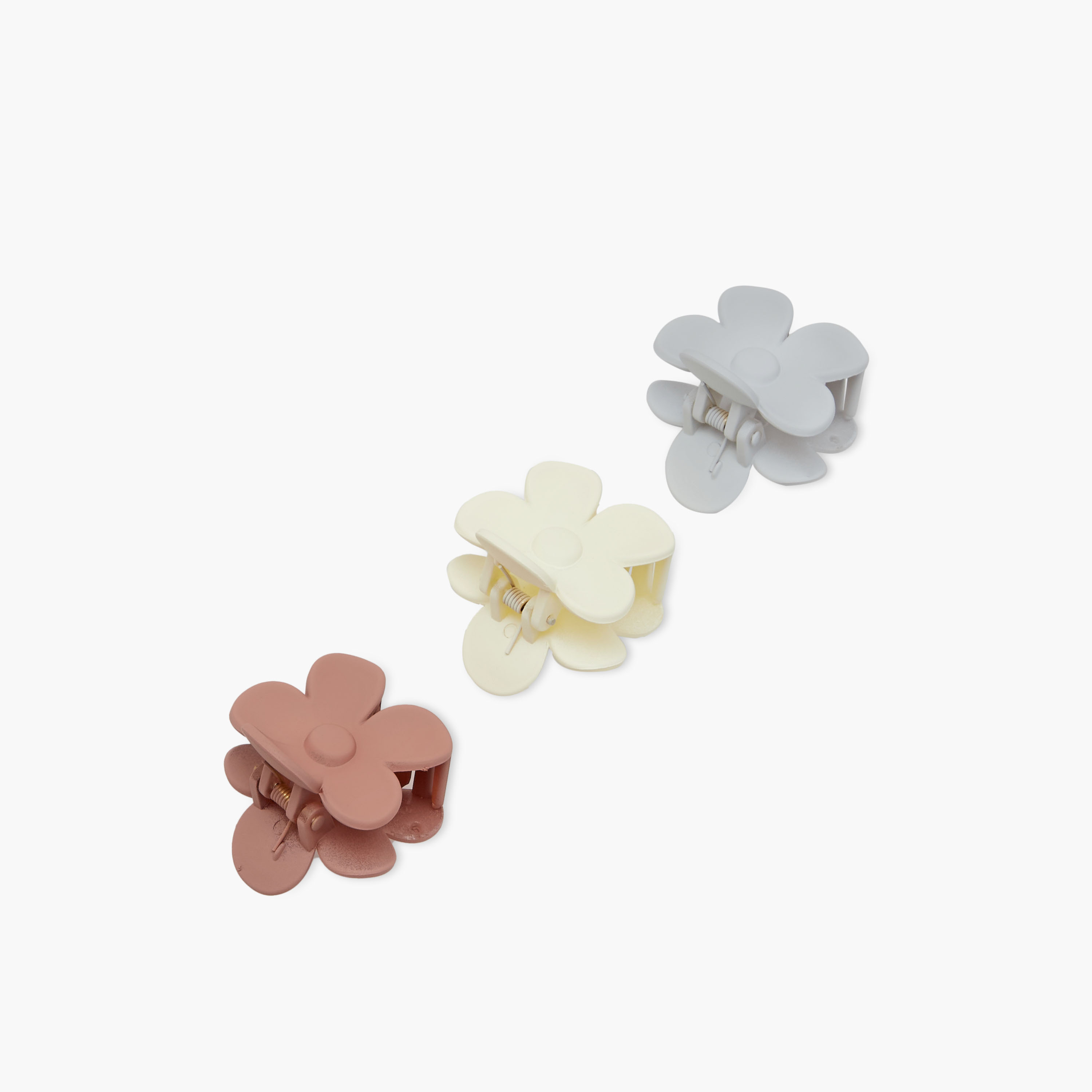 Solid Floral Hair Clamp - Set of 3-women-hairaccessories-clamps-image-5