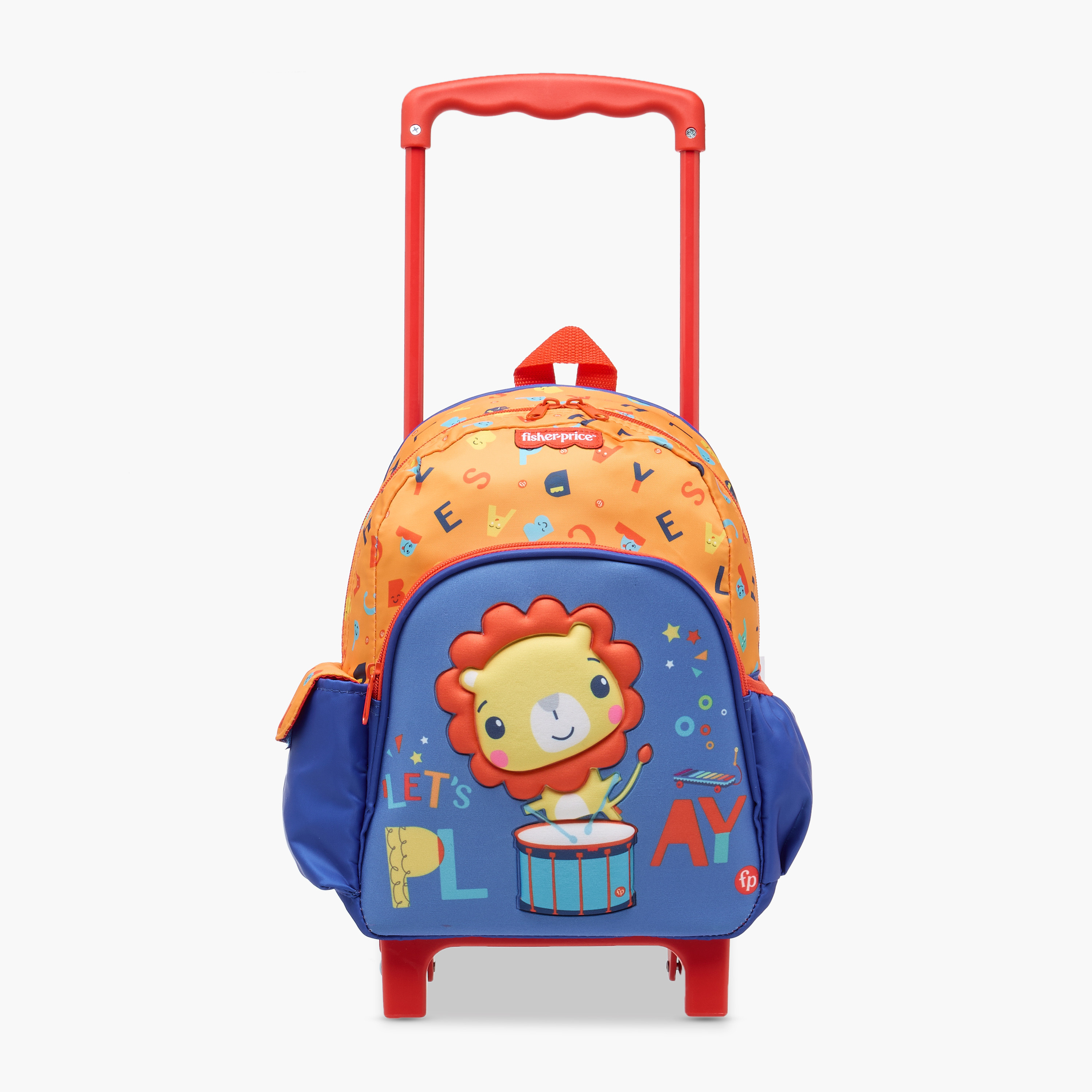شنطة ظهر ترولي بطبعات بمقبض قابل للسحب وسحاب إغلاق من فيشر-برايس - 12 بوصة-school-bagsandbackpacks-trolleybags-image-7